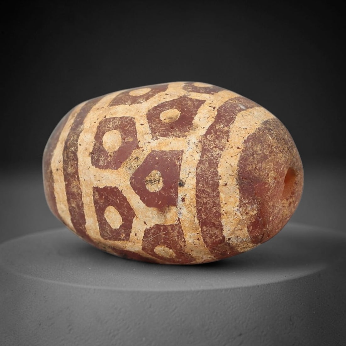 Ancient Carnelian Bead - Gandhara Etched Amulet, 3BE (1 of 2)