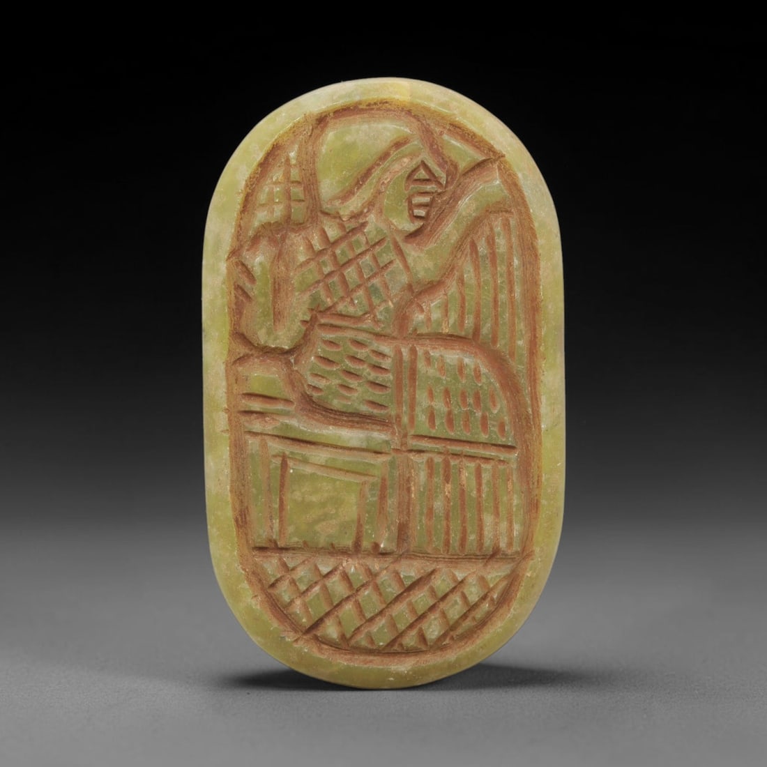 Ancient Serpentine Plaque - Near Eastern Relief Amulet, 34WJ (1 of 2)