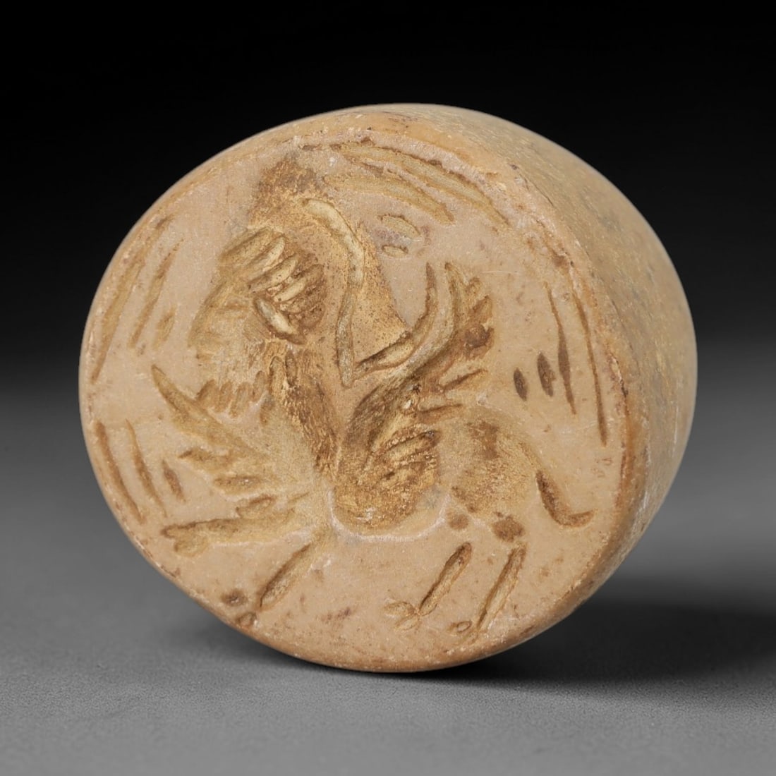 Ancient Stone Amulet - Near Eastern Conoid Stamp Seal, 42AH (1 of 2)