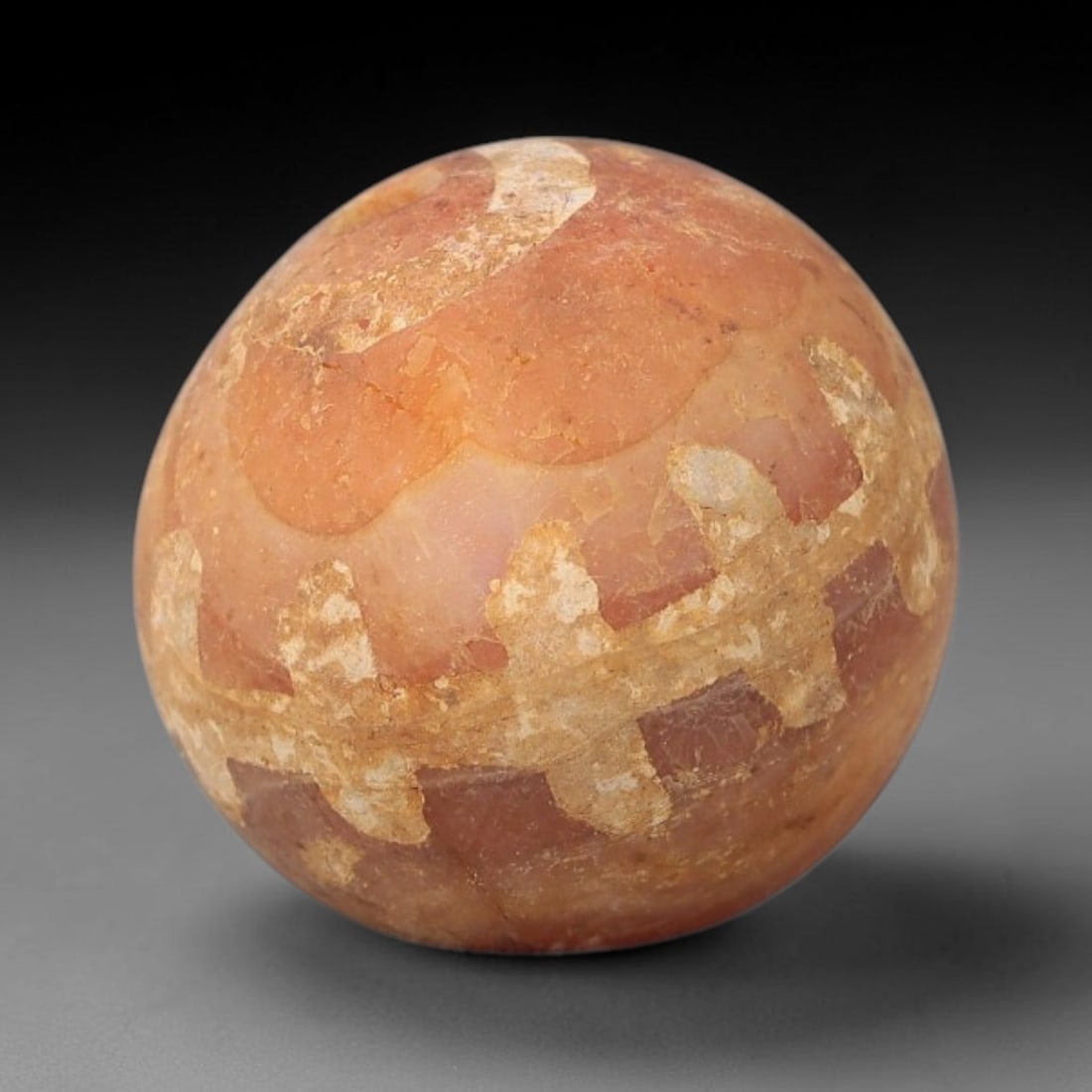 Ancient Carnelian Etched Bead - Gandhara Archaeological Find, 22BE (1 of 2)