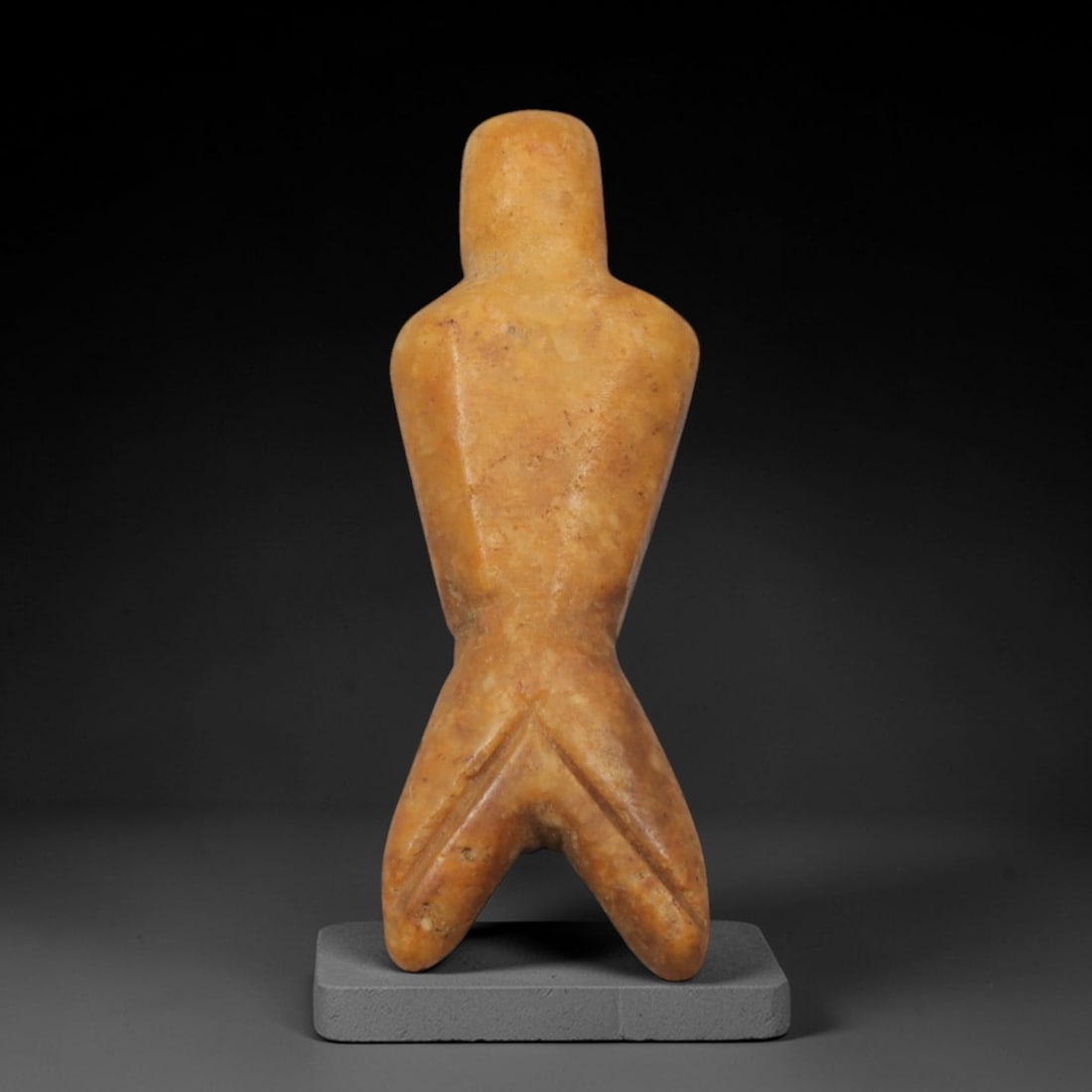 Ancient Yellow Stone Anthropomorphic Idol - Near Eastern Miniature, 67XP (1 of 2)
