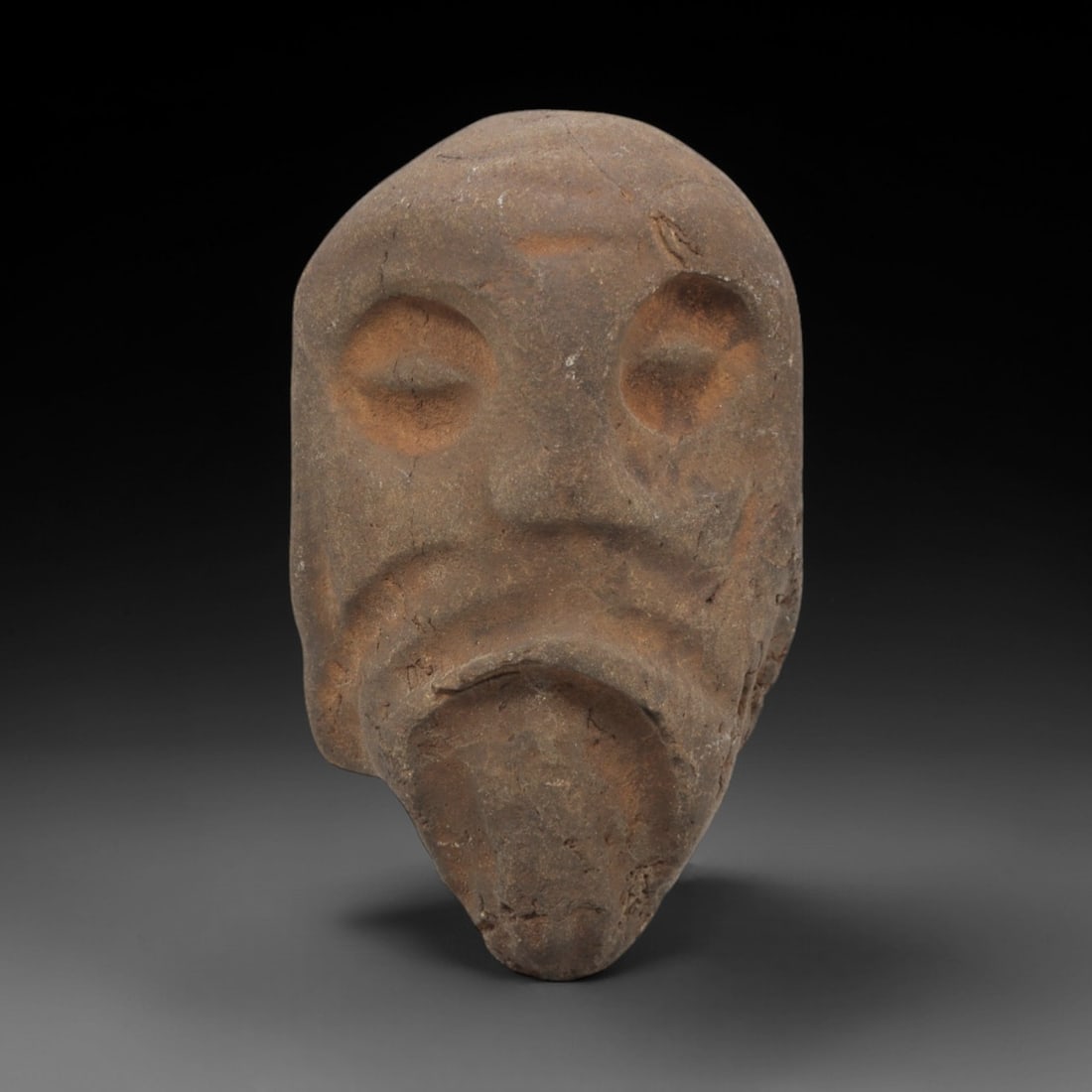 Ancient Stone Maskette - Near Eastern Idol Figurine, 19FX (1 of 2)