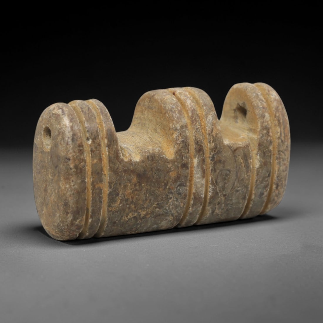 Ancient Stone Abstract Tiered Amulet - Near Eastern Pendant, 33XR (1 of 2)