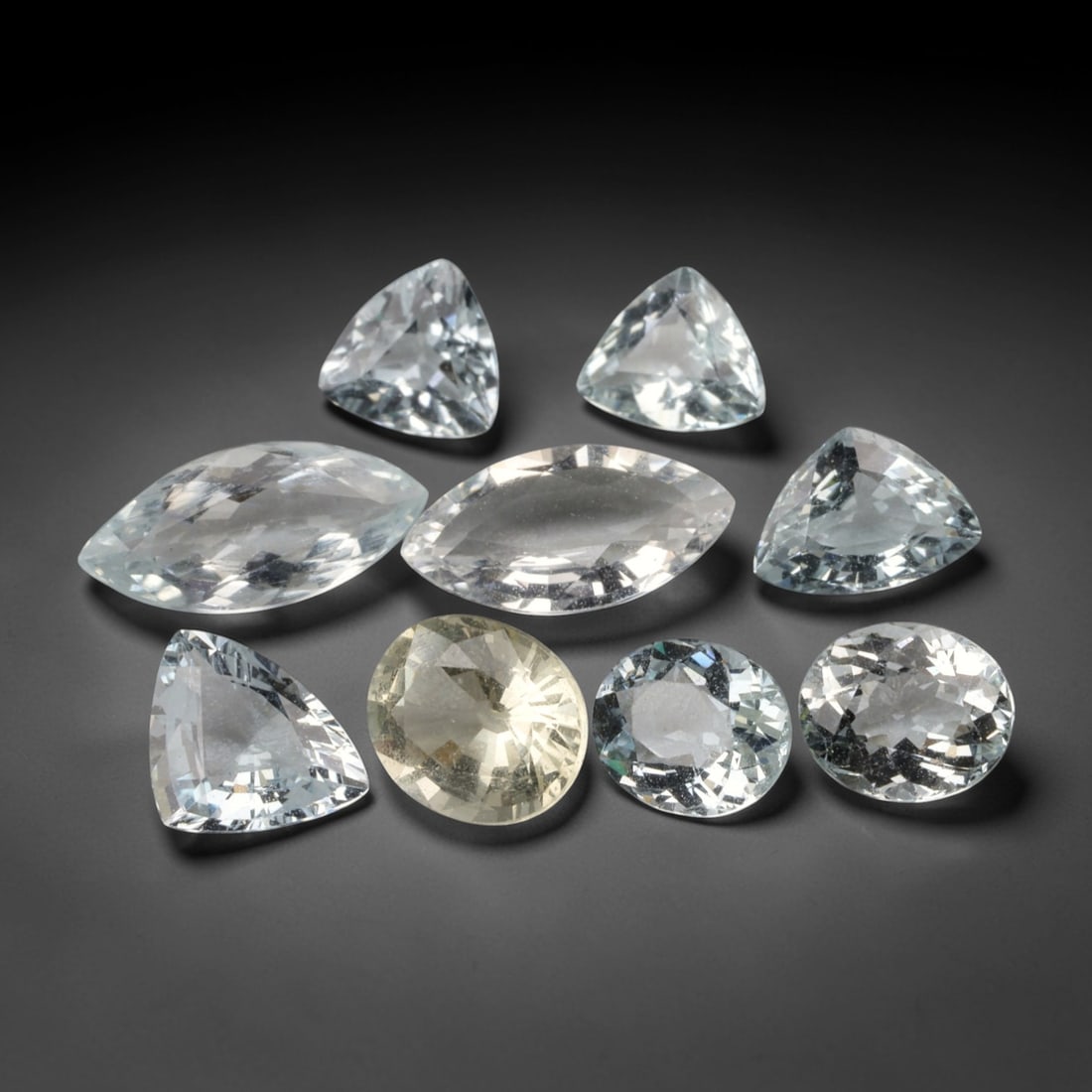 5.43 Carats Mixed Cut Aquamarine Selection - Natural Brazilian Stones, 92XN (1 of 1)