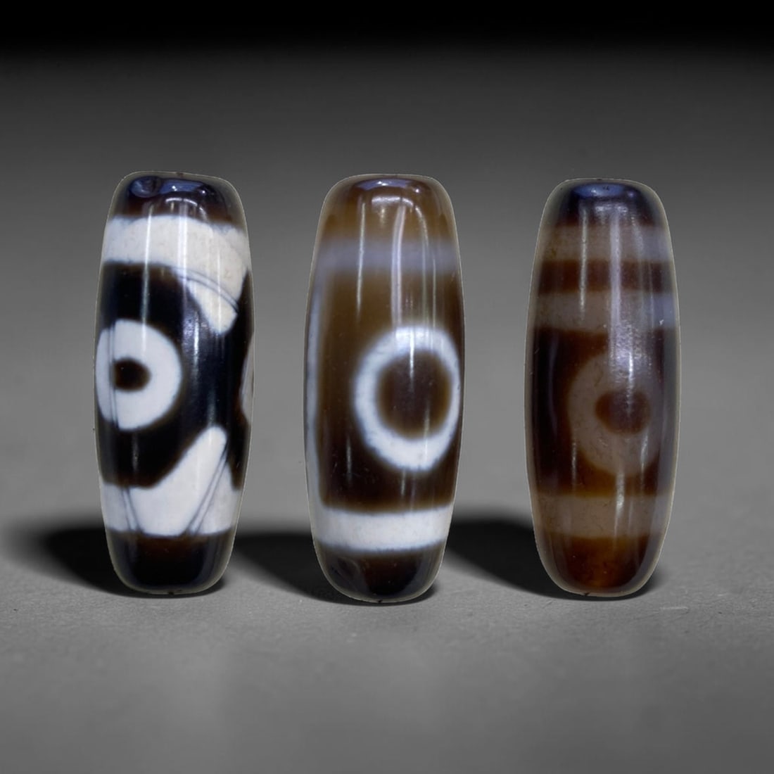 Chinese Dzi Agate Beads - Old Spiritual Beads, 25g, 52AA (1 of 1)