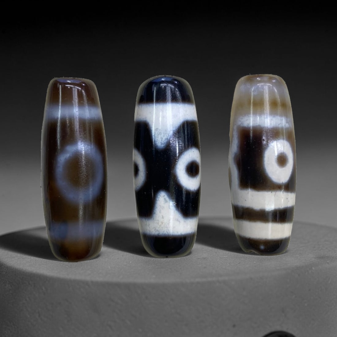 Chinese Dzi Agate Beads - Old Spiritual Beads, 25g, 50AA (1 of 1)