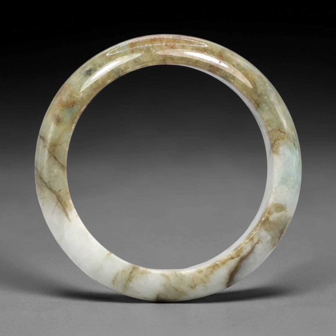 A Burmese Jadeite Jade Bangle, 20th Century, 2FS (1 of 2)