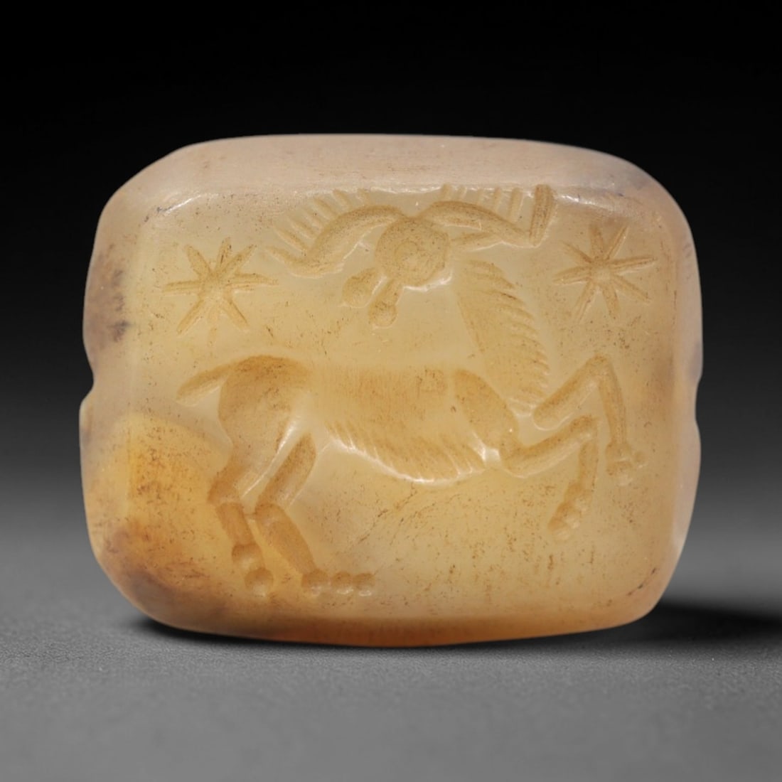 Ancient Carnelian Intaglio - Capricorn/Stag Figure Seal, 51XV (1 of 2)