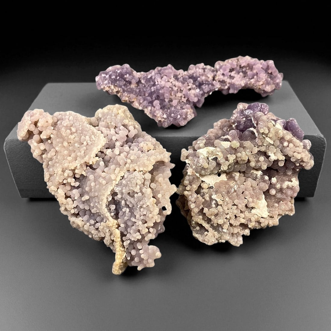A Group of Three Grape Agate Specimens, 89EC (1 of 1)