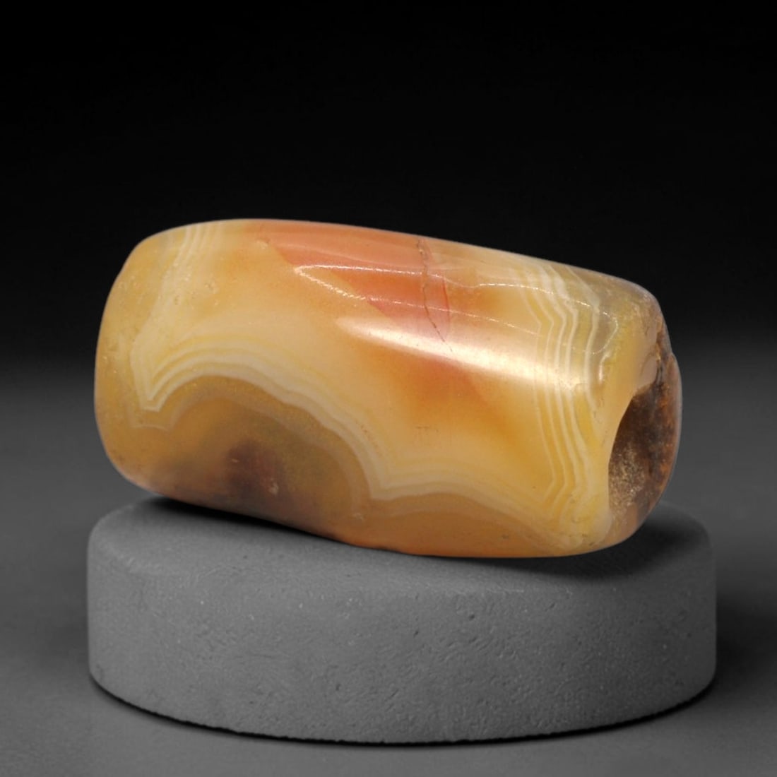 Ancient Agate Bead - Western Asiatic Silk Road Amulet, 51XW (1 of 2)