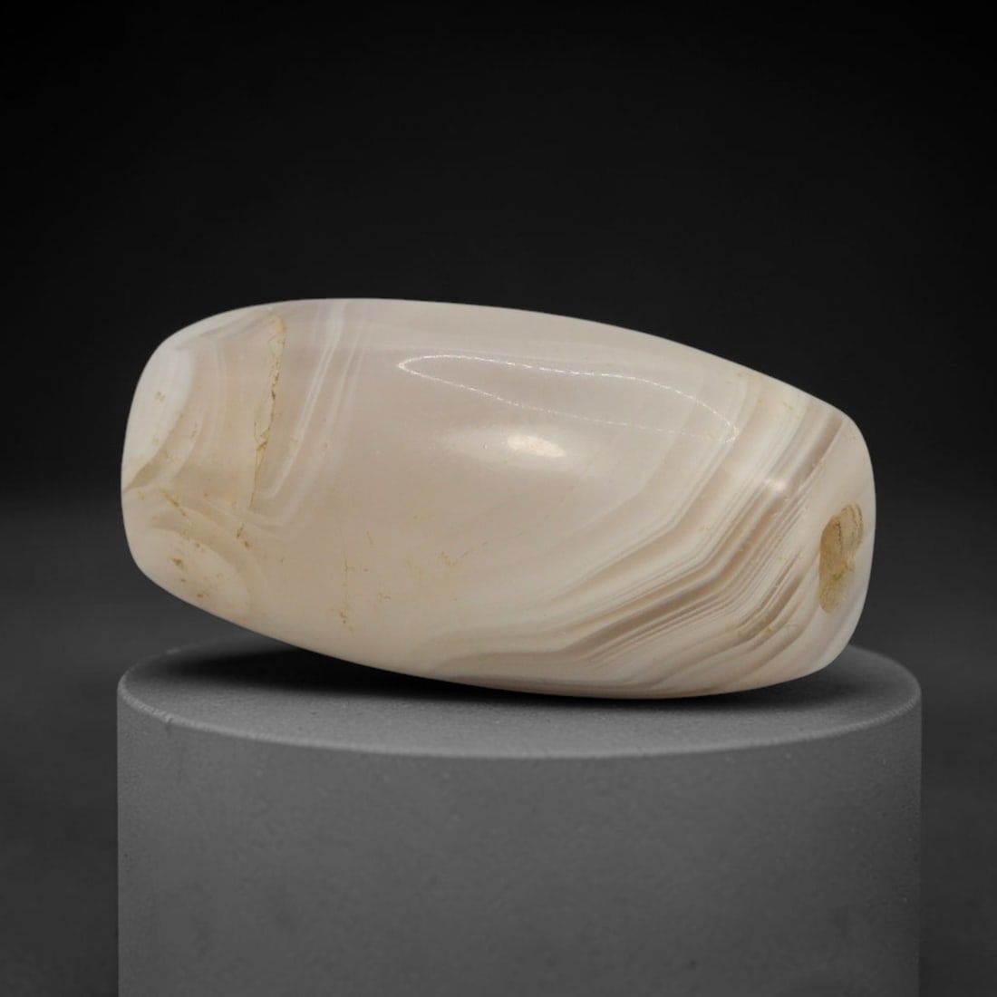 Ancient Agate Bead - Indus Valley Banded Bead, 32XW (1 of 2)