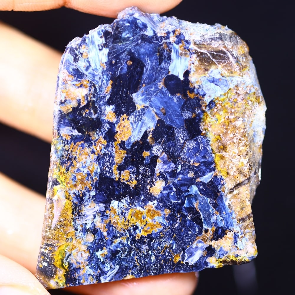 118.48Ct Pietersite Slab - Gemstone Crystal - Freeform Slice, 58B: ThousandPlanet Auction Subject: Natural Pietersite Origin: Namibia, South Africa Carat Weight: 118.48Ct Dimension: 50.2 x 39.1 x 5.9 mm Treatment: Natural Untreated Shape: Free