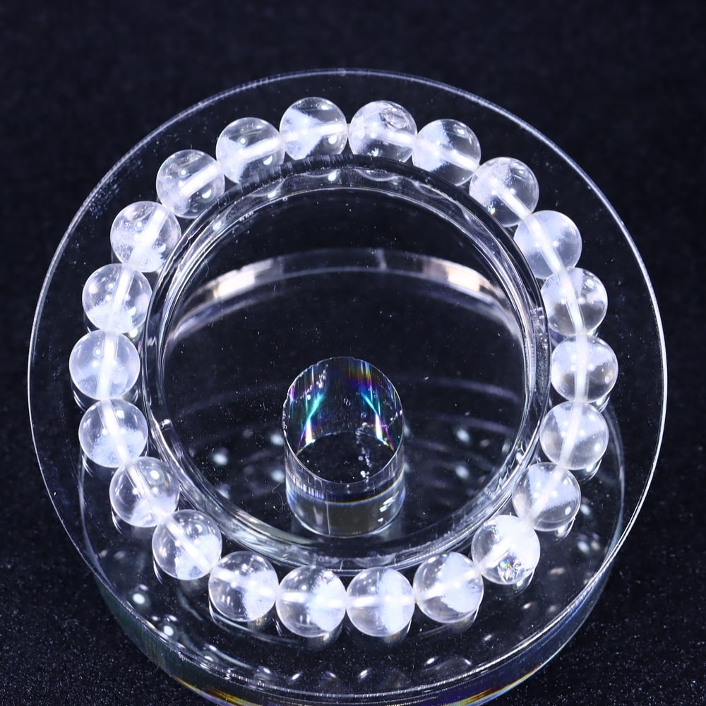 19.3g Quartz Bracelet - Polished Beads , 432E: ThousandPlanet Auction Subject: Natural Quartz Carat Weight: 19.3g