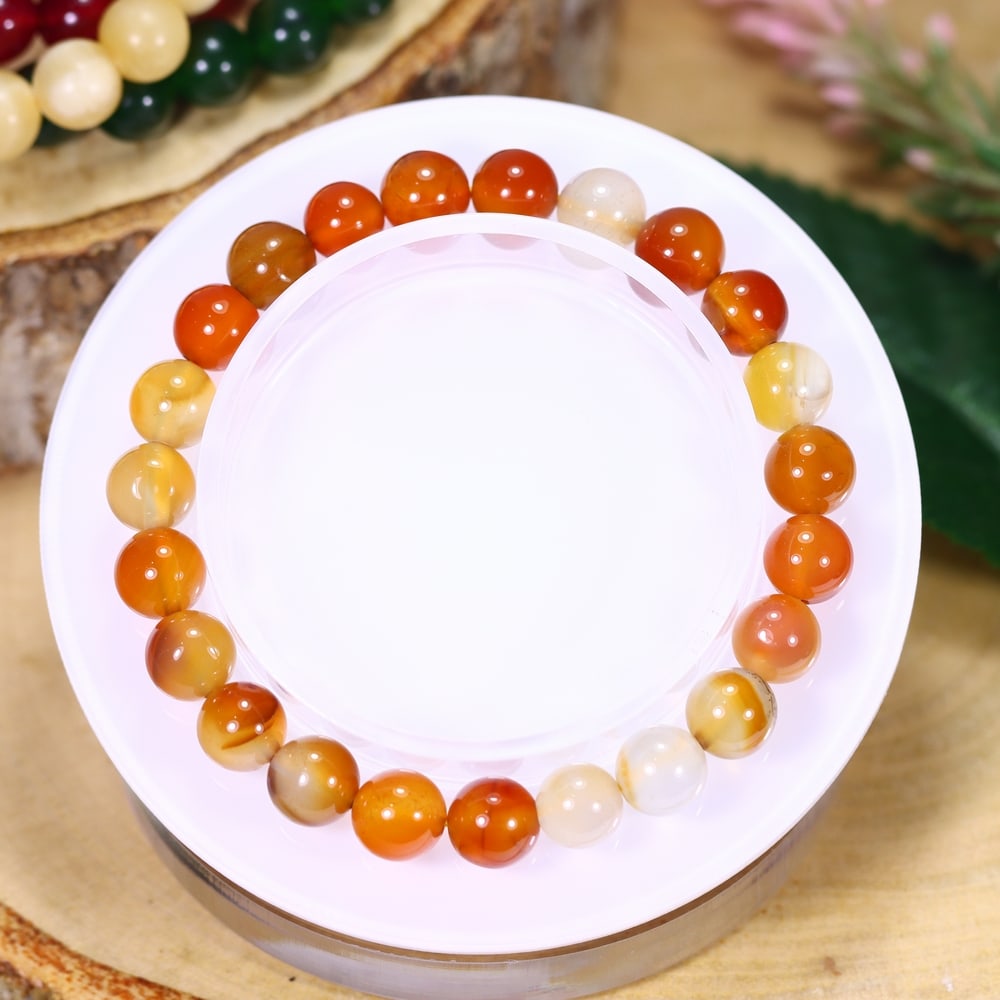 16.57g Coral Bracelet - Polished Beads, 242B: ThousandPlanet Auction Subject: Natural Coral Carat Weight: 16.57g