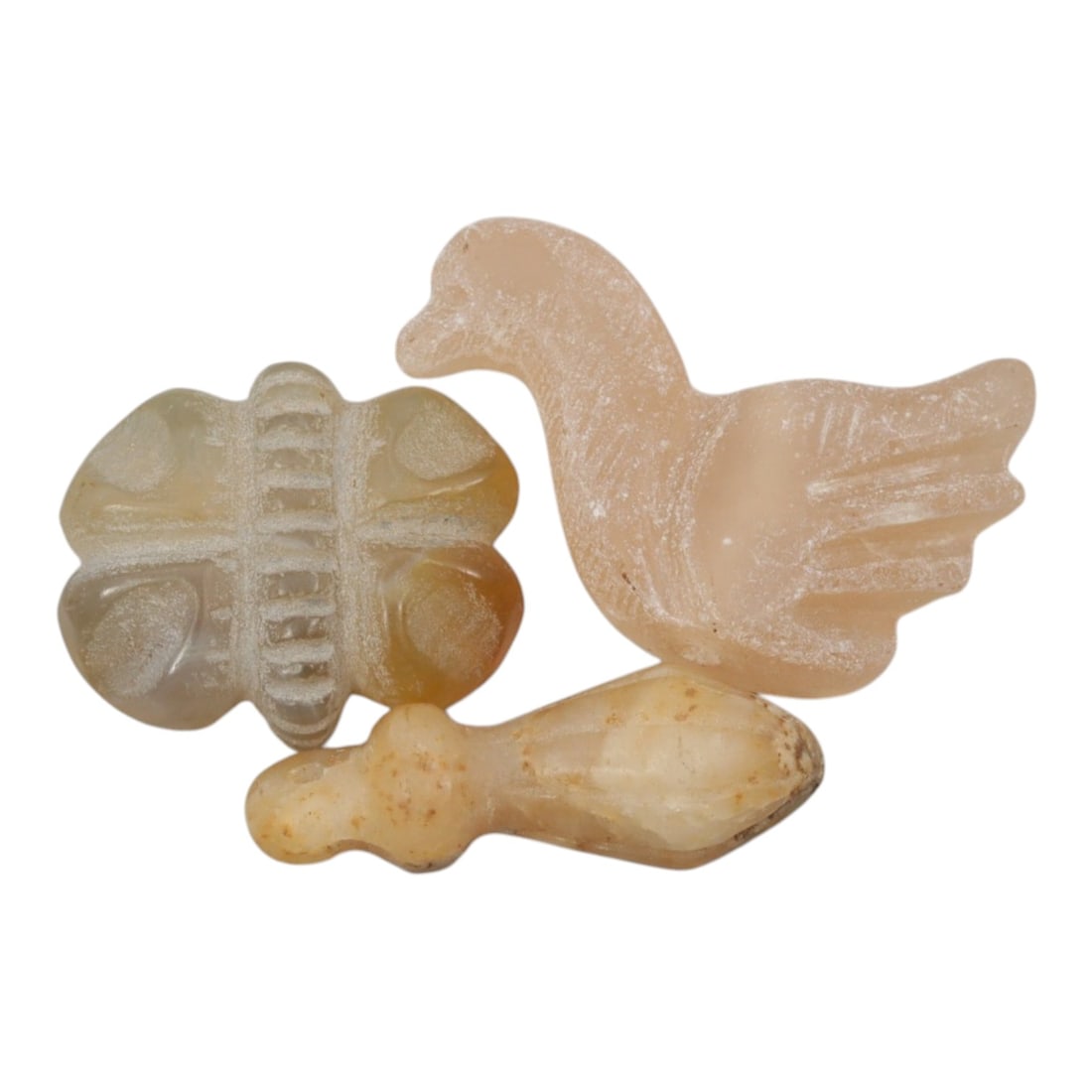 Lot of 3 Ancient Coptic Egyptian Stone Amulets, Circa Roman to Coptic Era, 70WL (1 of 1)