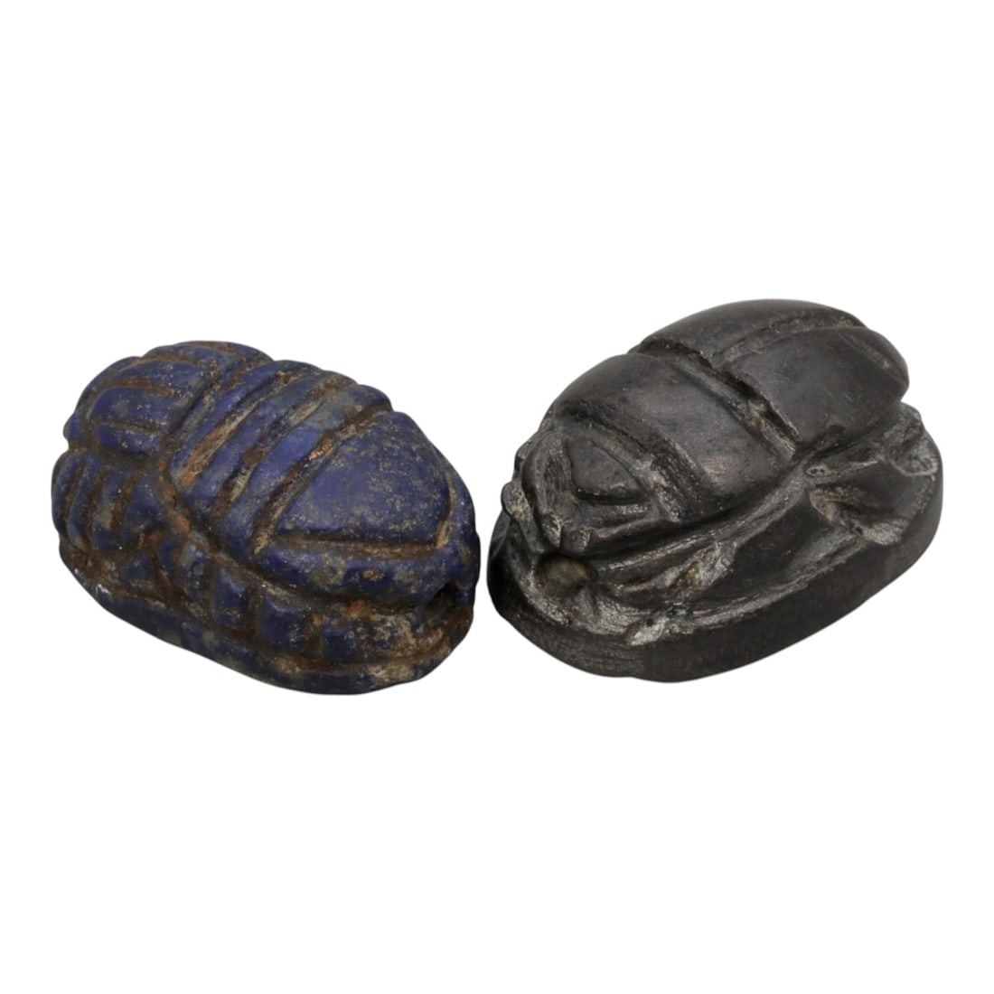 Lot of 2 Ancient Coptic Egyptian Scarabs, Circa Roman to Coptic Era, 90WL (1 of 2)