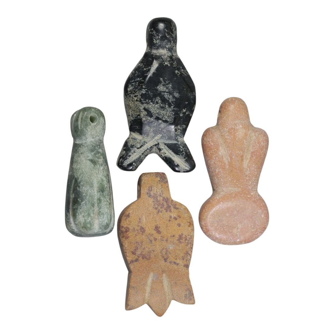Lot of 4 Ancient Egyptian Stone Amulets, Roman to Coptic Period, 60AE (1 of 1)