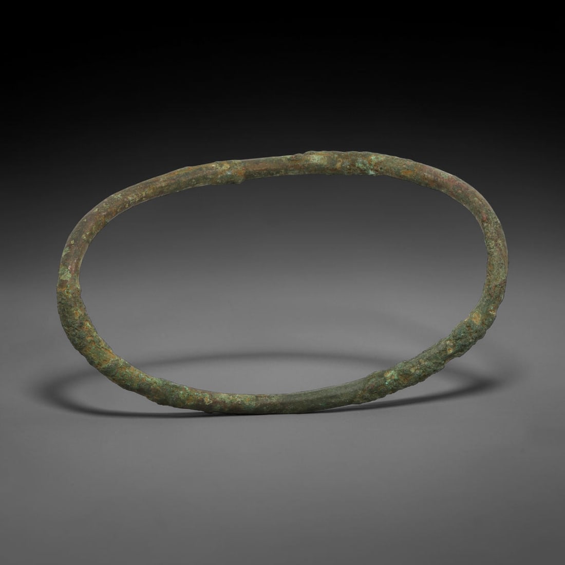 Ancient Bronze Anklet - Roman Penannular Bangle, 84BN (1 of 2)