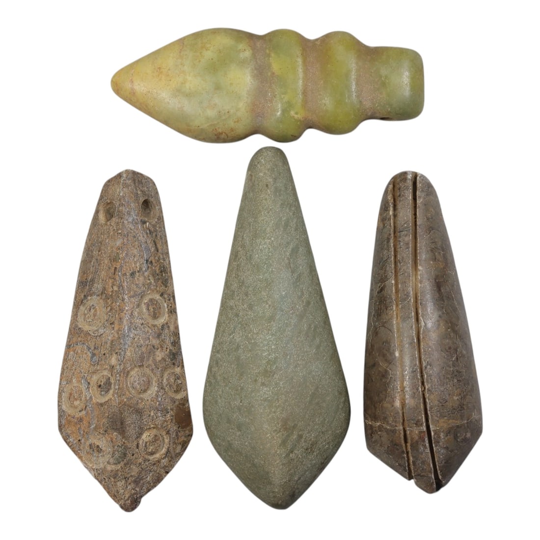 Lot of 4 Coptic Egyptian Stone Amulets, Roman to Coptic Period, 56AE (1 of 1)