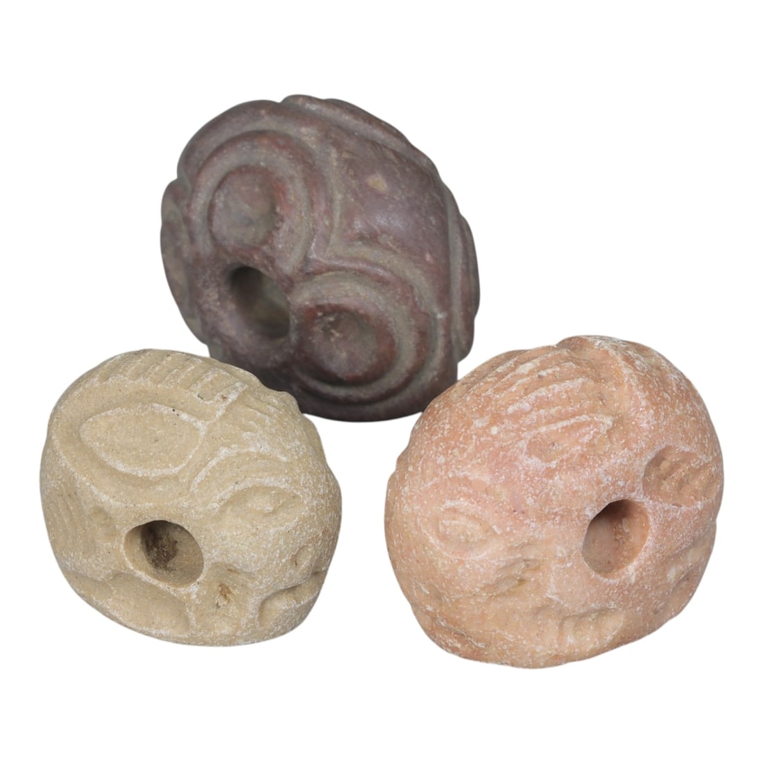 Lot of 3 Sasanian Stone Stamp Seals, Circa 3rd-7th Century CE, 2AG (1 of 2)