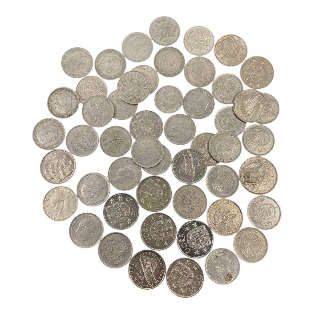 PORTUGAL: Maritime & Republican Heritage - Silver Escudo Bulk Coin Lot, 20V (1 of 1)
