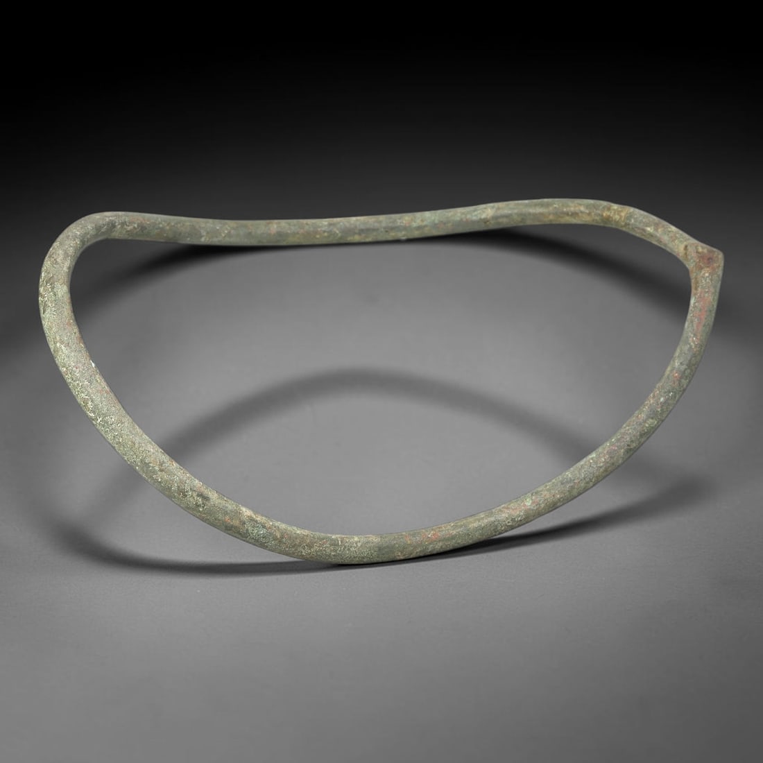 Ancient Bronze Anklet - Roman Penannular Bangle, 28BN (1 of 2)