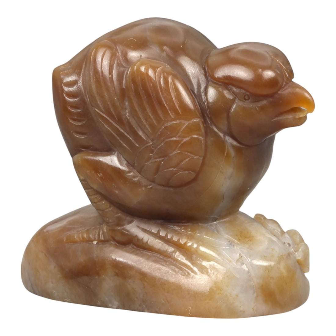 A Chinese Jade Bird Sculpture, 20th Century, 33YA (1 of 3)