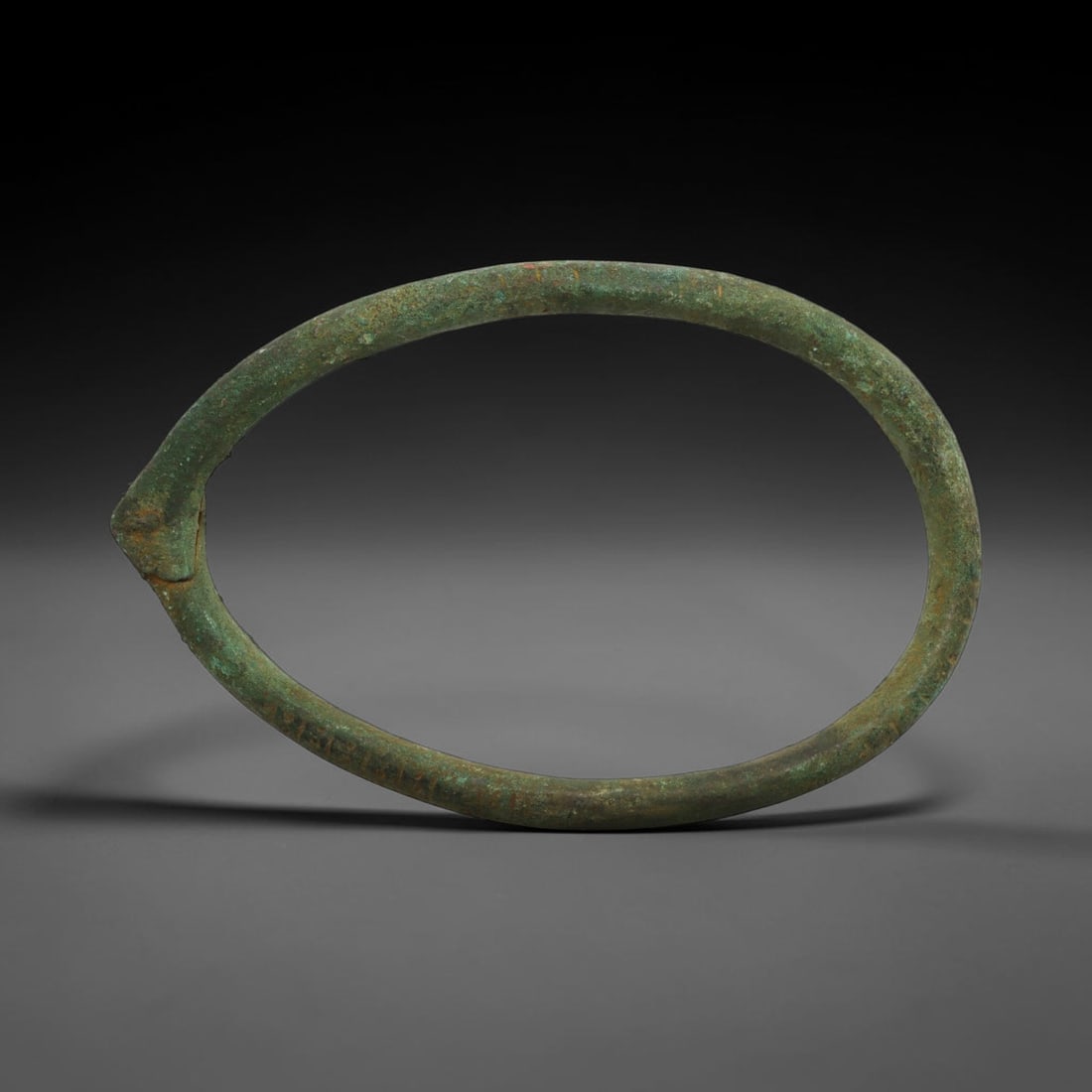Ancient Bronze Anklet - Roman Penannular Bangle, 85BN (1 of 2)