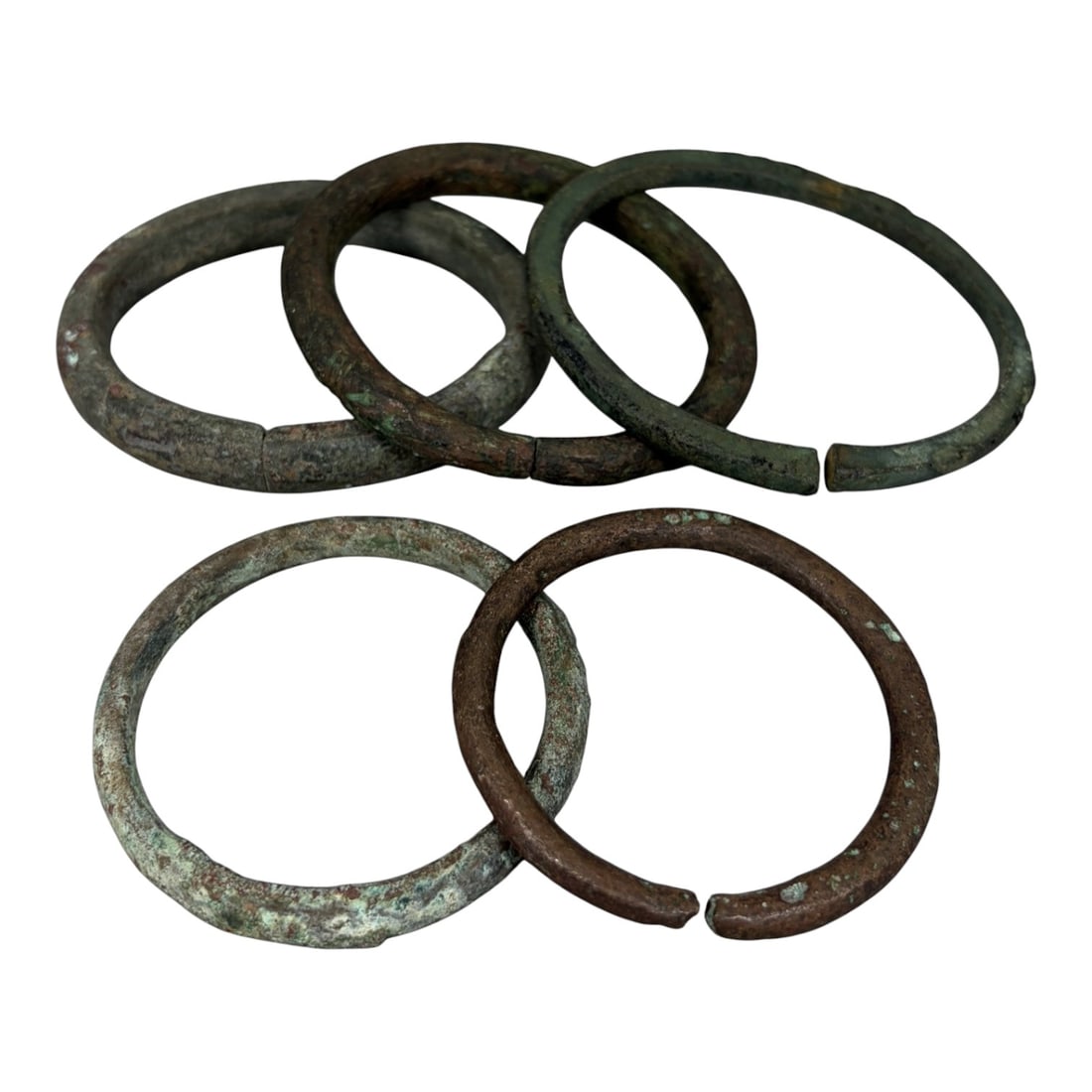 Lot of 5 Roman Bronze Bracelets, Circa 1st-4th Century CE, 87AG (1 of 1)