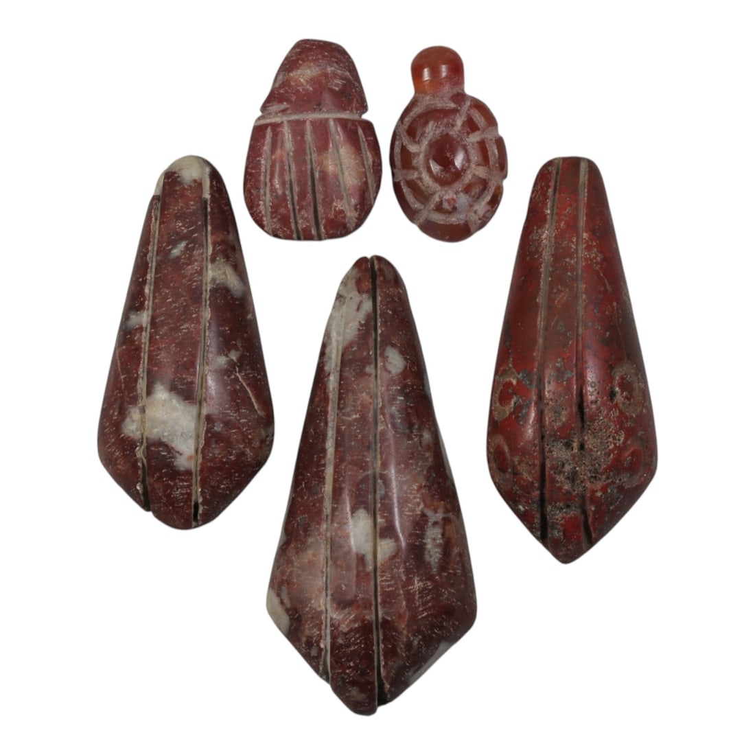 Lot of 5 Ancient Coptic Egyptian Stone Amulets, Circa Roman to Coptic Era, 78WT (1 of 1)