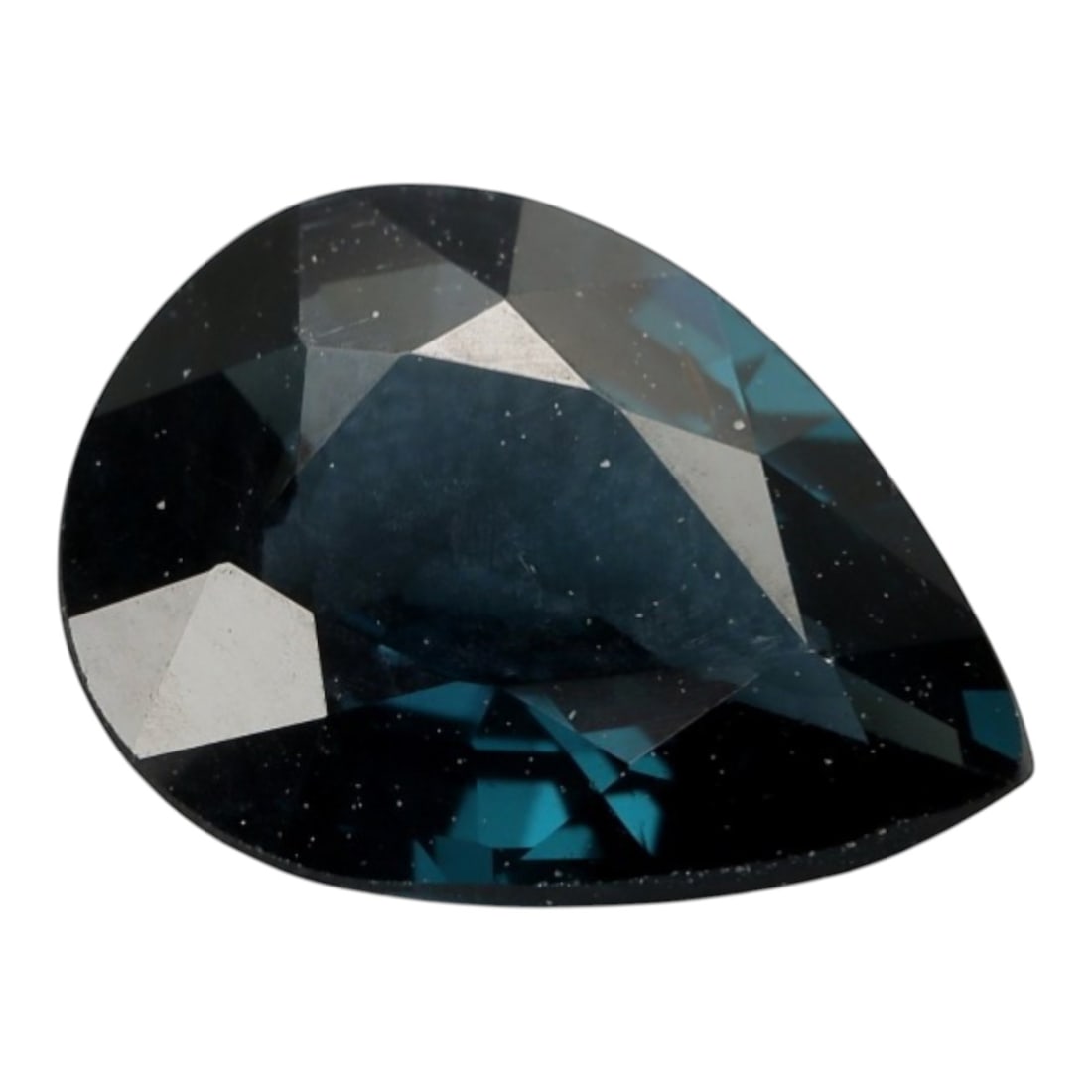 1.159 Carats Certified Blue Greenish Spinel - Natural Loose Gemstone, LZ277: This elegant pear mixed-cut spinel captivates with a cool blue base infused with subtle greenish undertones, creating a rare and alluring color profile reminiscent of deep ocean waters and tropical la