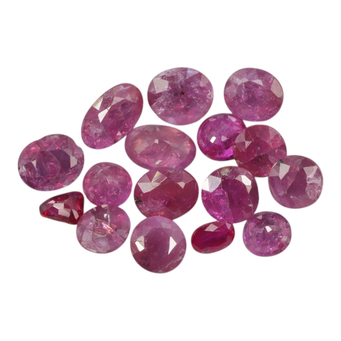 5.70 Carats Rich Red Unheated Ruby Parcel - Natural Mozambican Stones, 88XC (1 of 1)