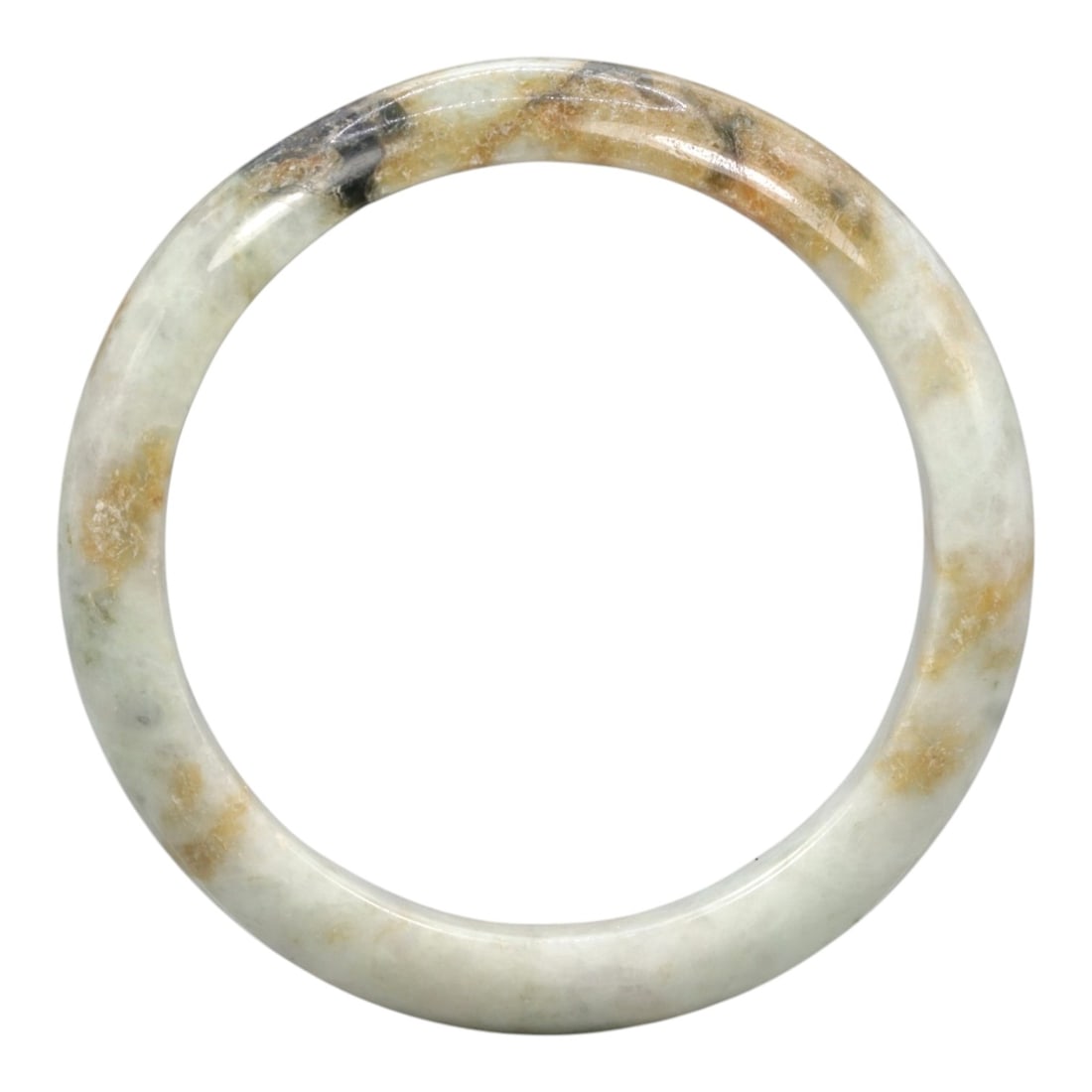 A Chinese Jadeite Jade Bangle Bracelet, 20th Century, 73ZK (1 of 2)