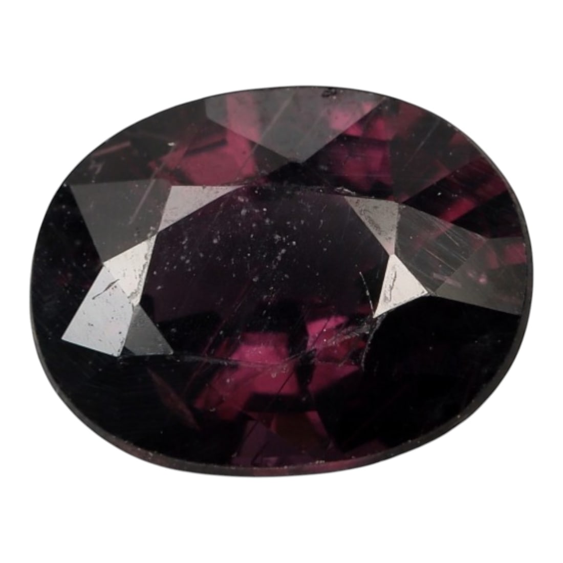 1.146 Carats Certified Dark Purple Orangy Spinel - Natural Gemstone, LZ268: This singular oval mixed-cut spinel captivates with a deep purple hue infused with warm, orangy undertones, creating a rich, velvety appearance that shifts subtly under light. The stone's faceting enh