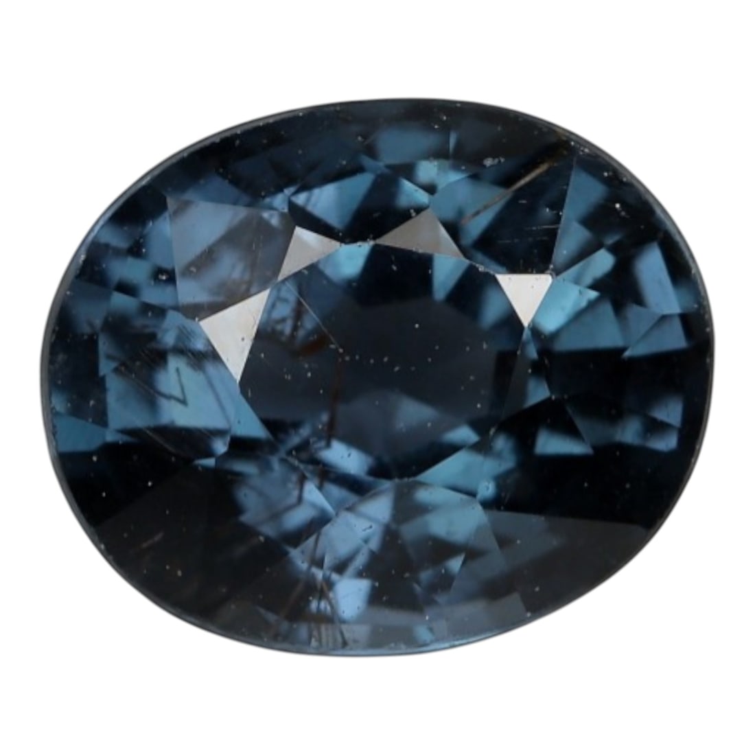 1.082 Carats Certified Blue Violetish Spinel - Natural Gemstone, LZ270: This exceptional oval mixed-cut spinel enchants with a rare, velvety blue base infused with delicate violetish undertones, a coveted color combination in natural spinel. The mixed faceting is precisio