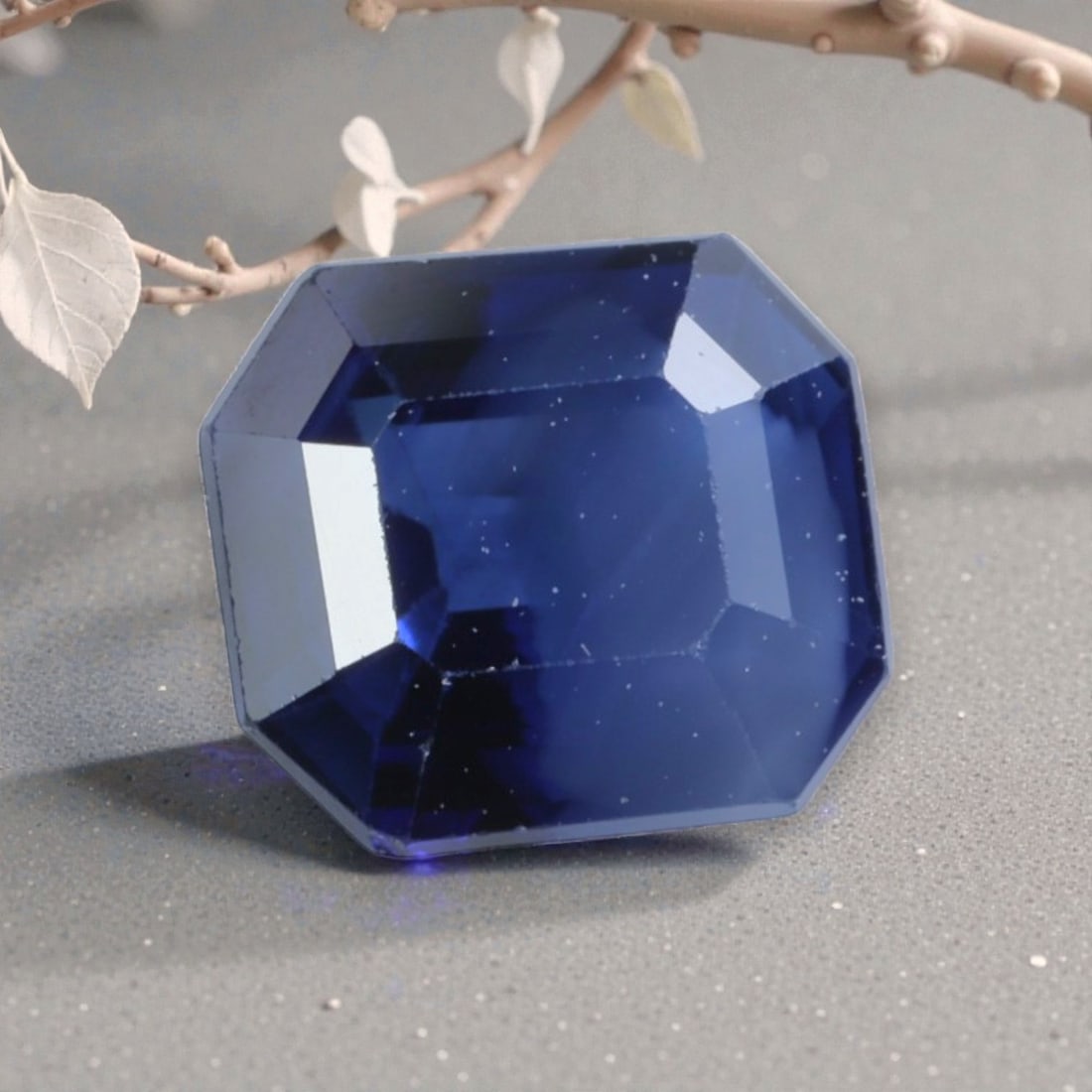 0.92 Carats Natural Royal Blue Madagascar Sapphire Emerald Cut, 87AK: This single Madagascar blue sapphire is a captivating example of the deep, saturated color the region is celebrated for, exhibiting a rich royal blue hue with subtle tonal depth that shifts gently und