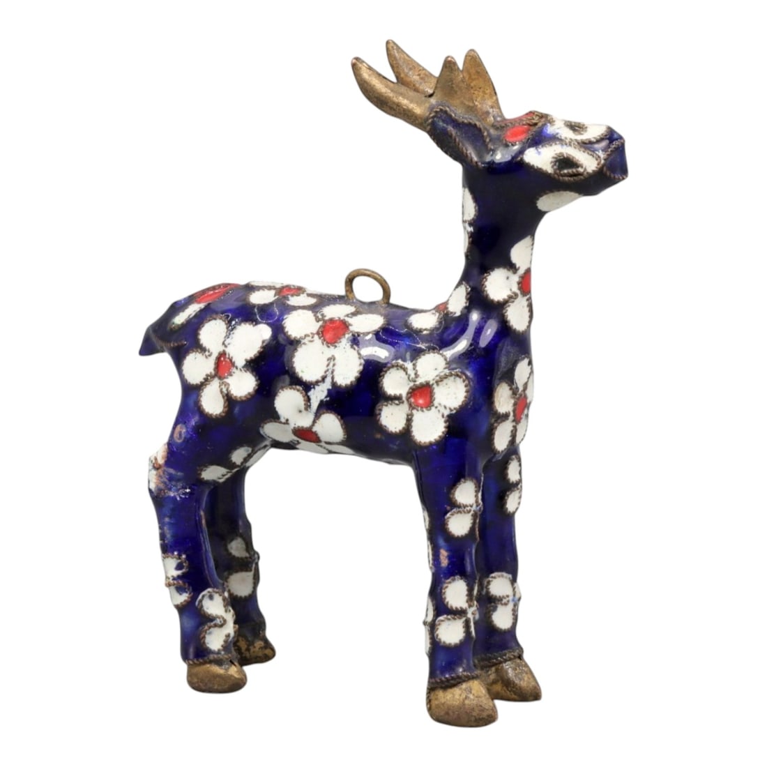 A Chinese Cloisonne Enamel Deer Effigy, 20th Century, 76YC (1 of 2)