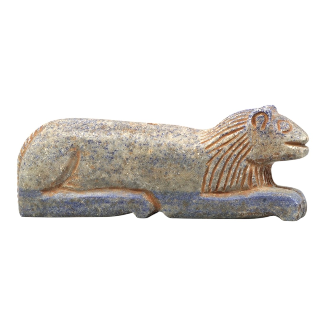 Near Eastern Lapis Lazuli Plaque - Tribal Art Lion Figurine Relief, 26ZA (1 of 2)