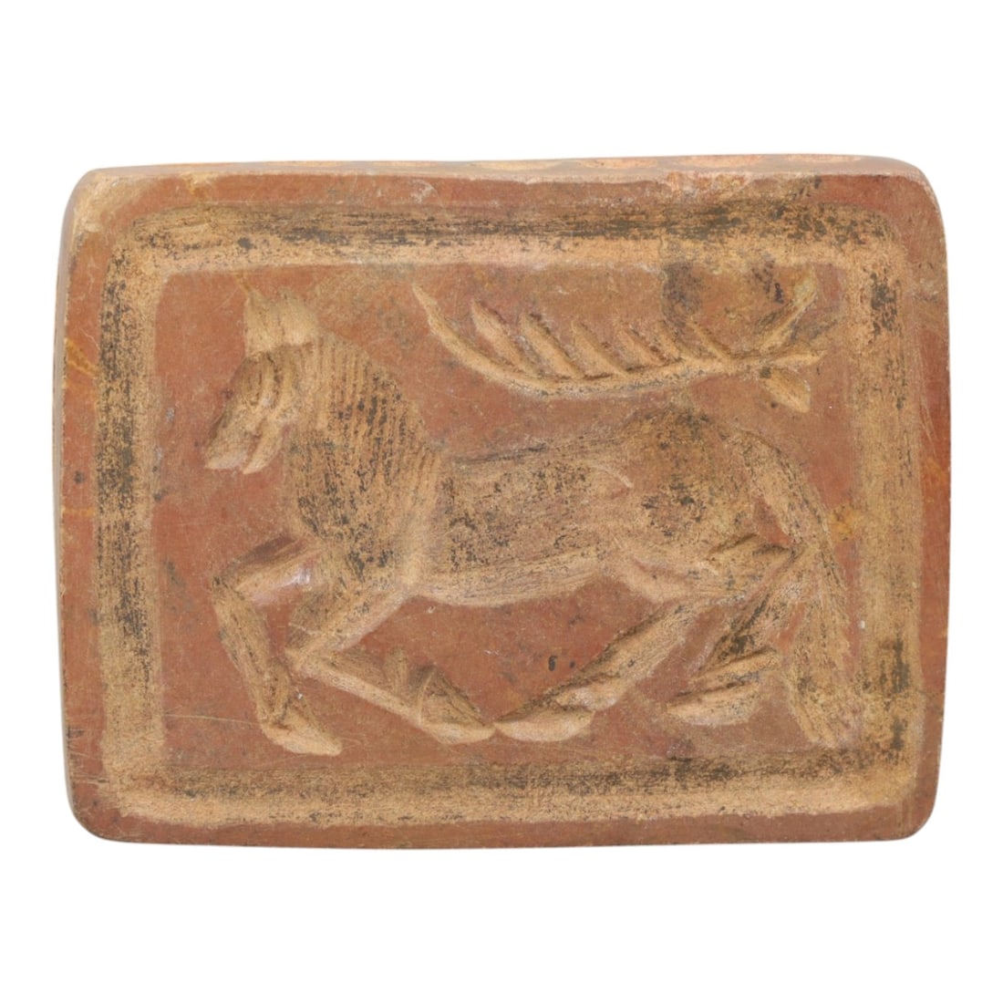 Ancient Limestone Double-Convex Seal - Near Eastern Animal Motif, 68ZQ (1 of 2)