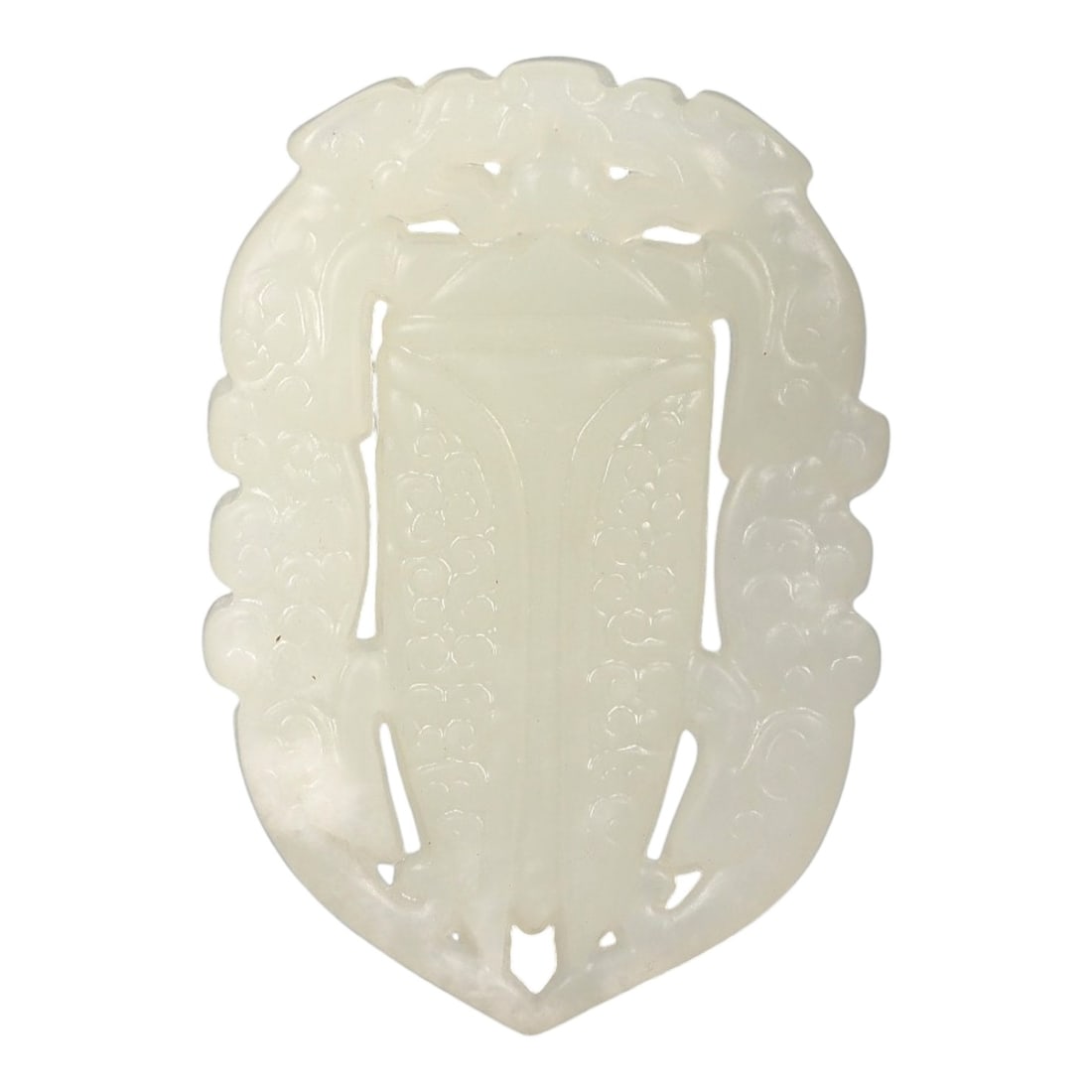 A Chinese Archaistic-Style Jade Openwork Plaque, 20th Century, 43FH (1 of 2)