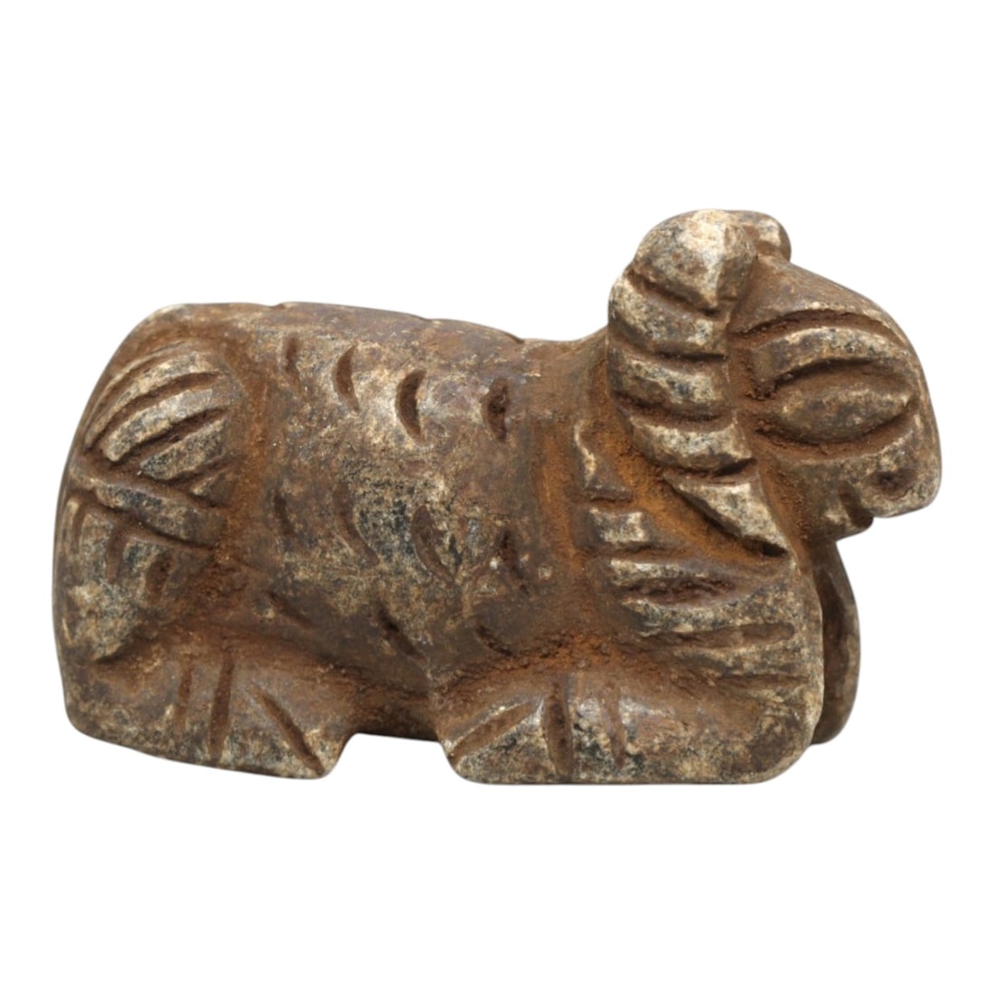 Ancient Schist Ram - Zoomorphic Amulet Figurine, 66ZP (1 of 2)