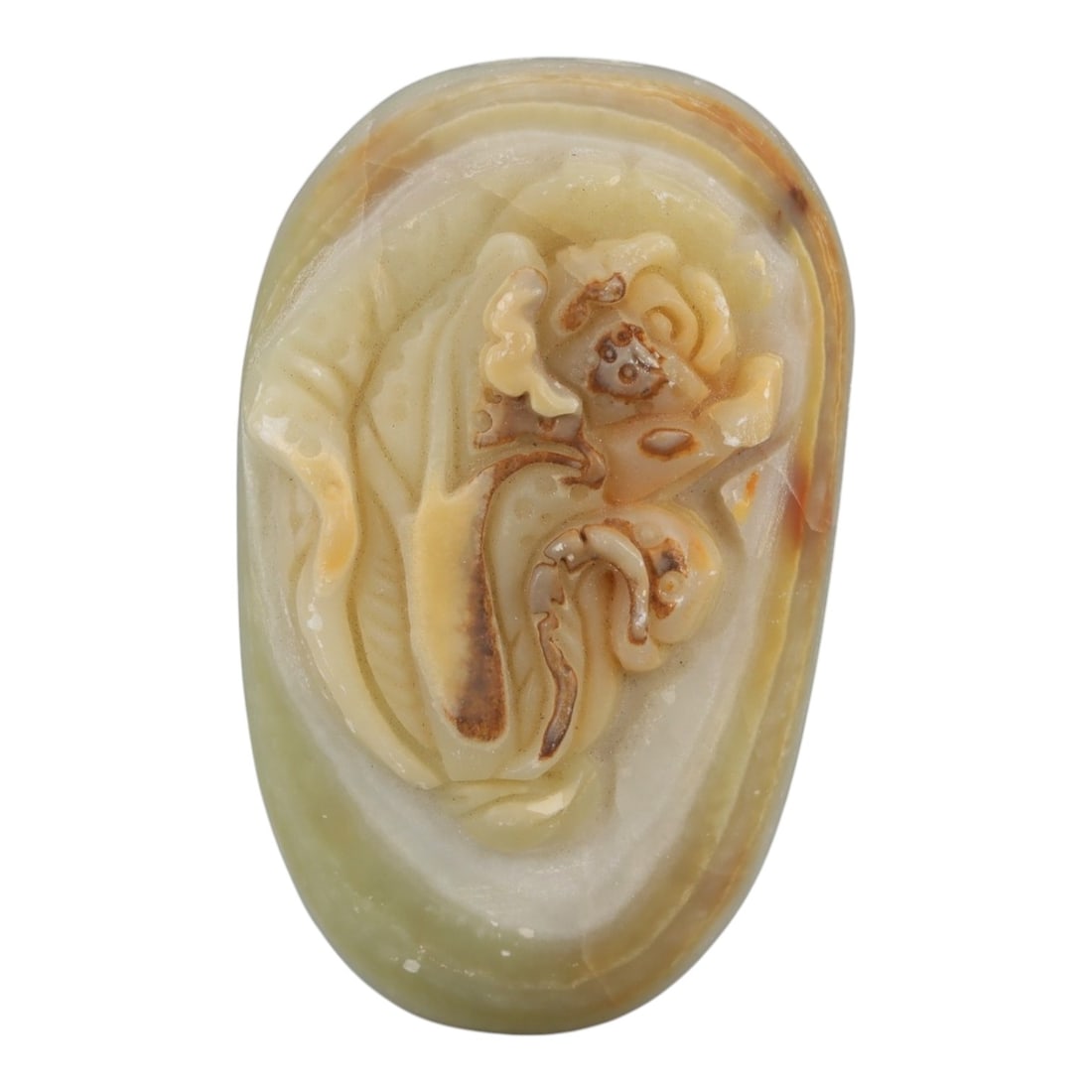 A Chinese Hardstone Pebble Carving, 20th Century, 64YB (1 of 2)