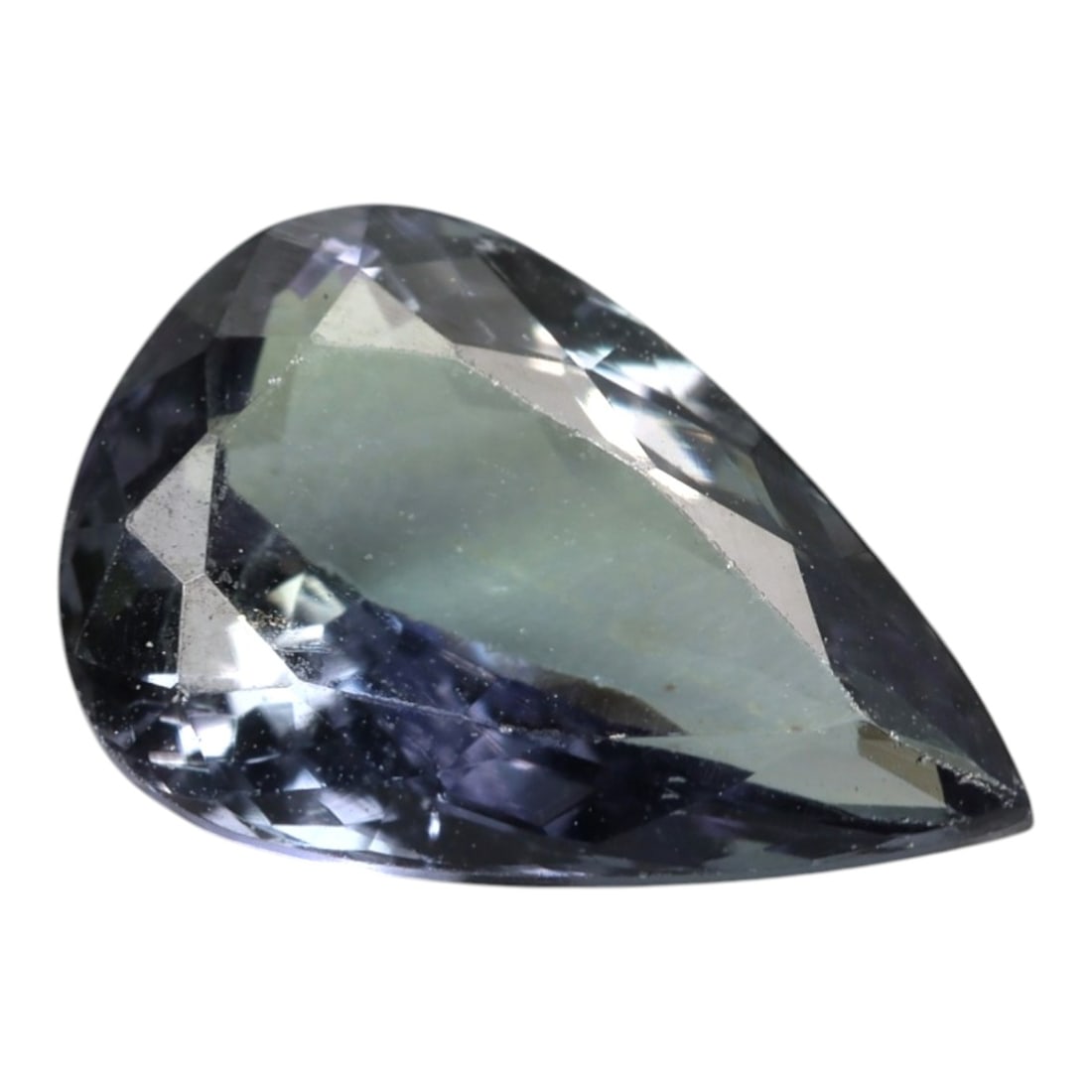 2.38 Carats Violet Blue Tanzanian Tanzanite Pear Cut - 11 x 7.5 x 4.5 mm, 53XK: This graceful tanzanite showcases a cool violet blue body color with gentle lavender undertones, revealed through a softly reflective pear cut. The elongated silhouette creates elegant light movement 