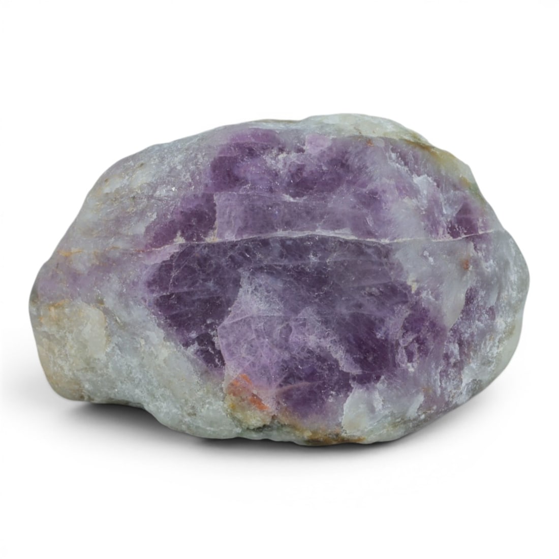 30.43ct Natural Mauritania Ruby Rough (Unheated), 58XA: This unheated Mauritania ruby rough is a stunning natural crystal specimen, featuring a rich, saturated purple-red ruby section embedded in a pale, translucent matrix. The exposed ruby face displays c