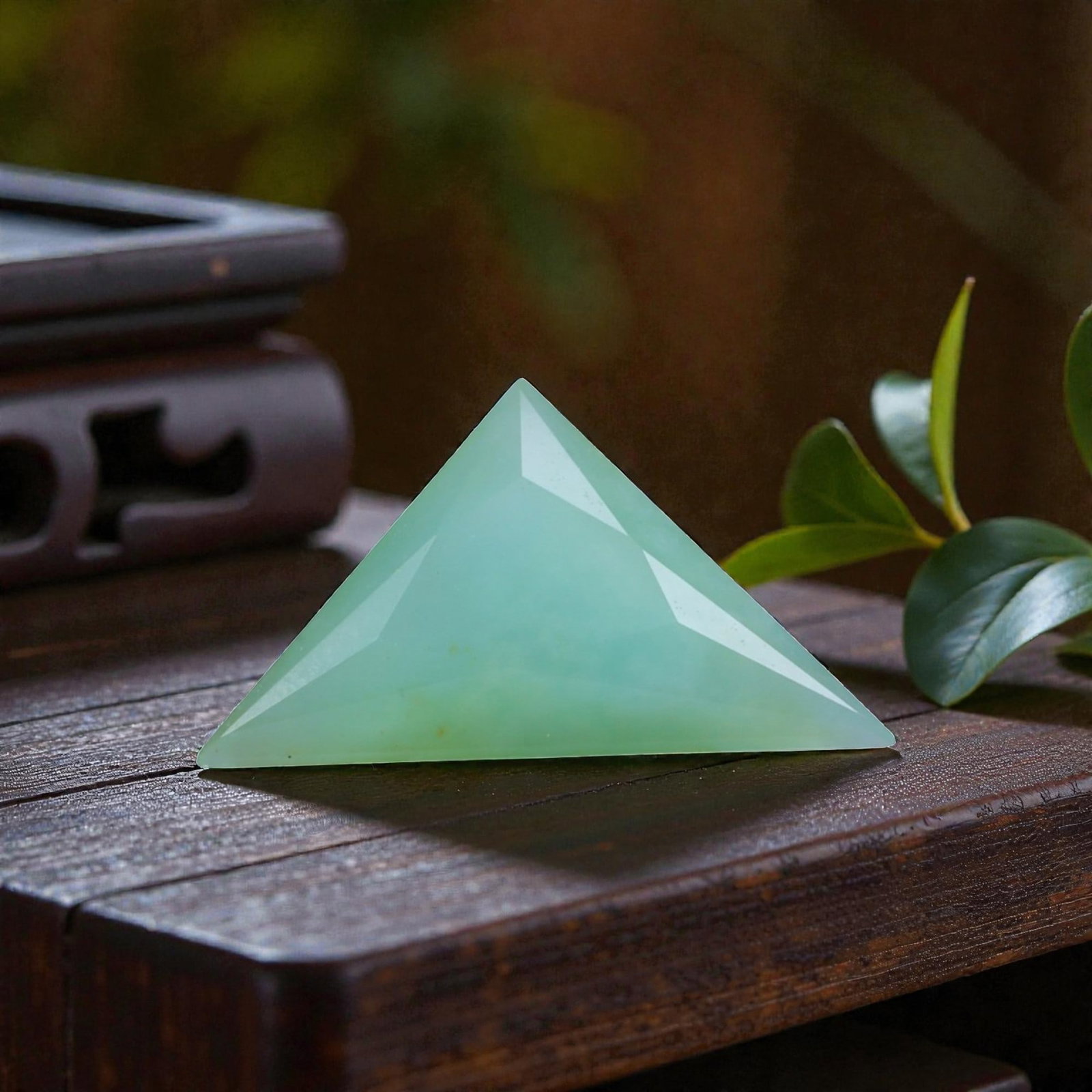 0.87 Carats Soft Mint Peruvian Paraiba Opal Triangle - Natural Stone, 87XY: This singular triangle-cut Peruvian Paraiba opal, measuring 11.6 x 6.7 x 3.6 mm, displays a serene, soft mint-blue hue reminiscent of shallow tropical waters and misty dawn skies. Its geometric triang