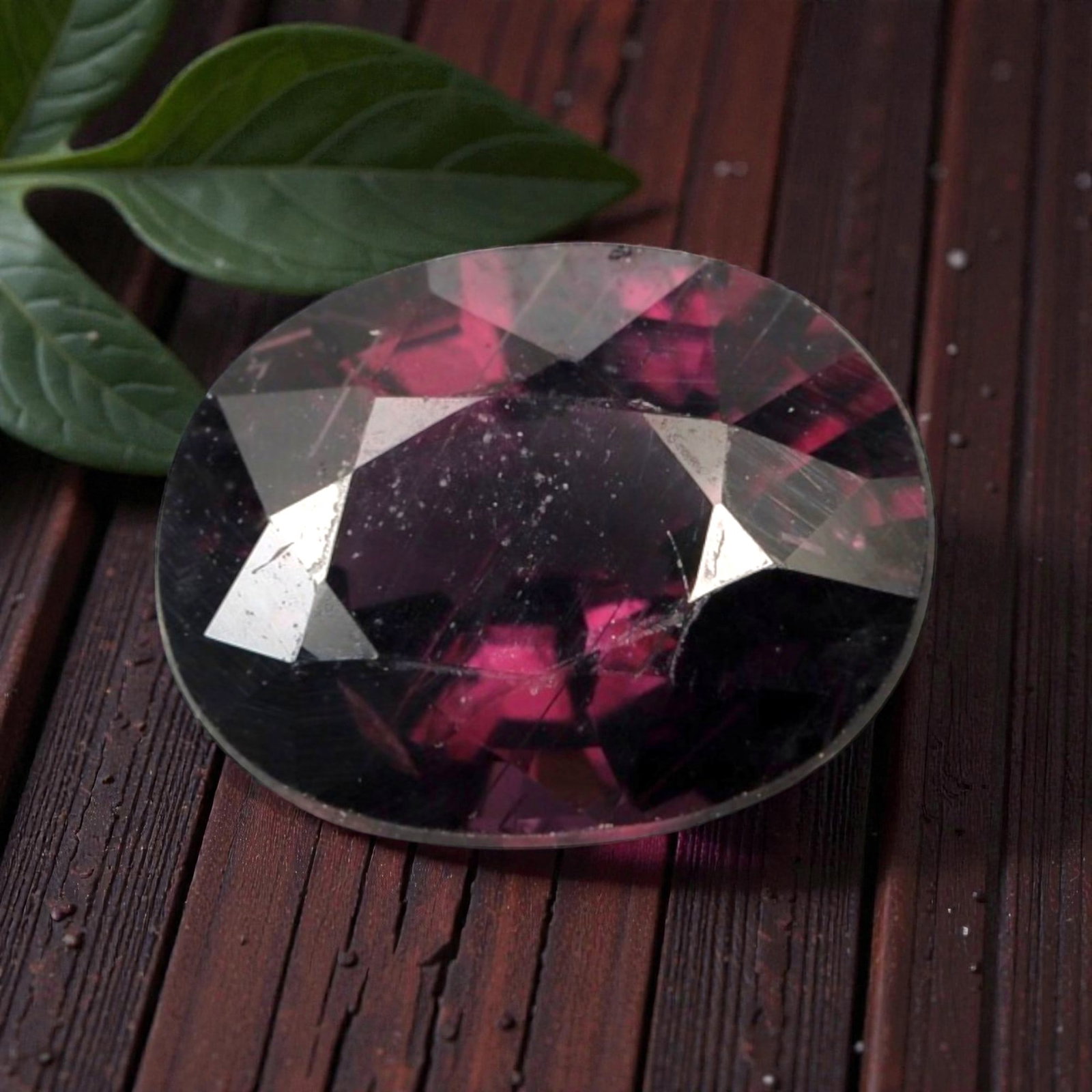 1.146 Carats Certified Dark Purple Orangy Spinel - Natural Gemstone, LZ268: This singular oval mixed-cut spinel captivates with a deep purple hue infused with warm, orangy undertones, creating a rich, velvety appearance that shifts subtly under light. The stone's faceting enh