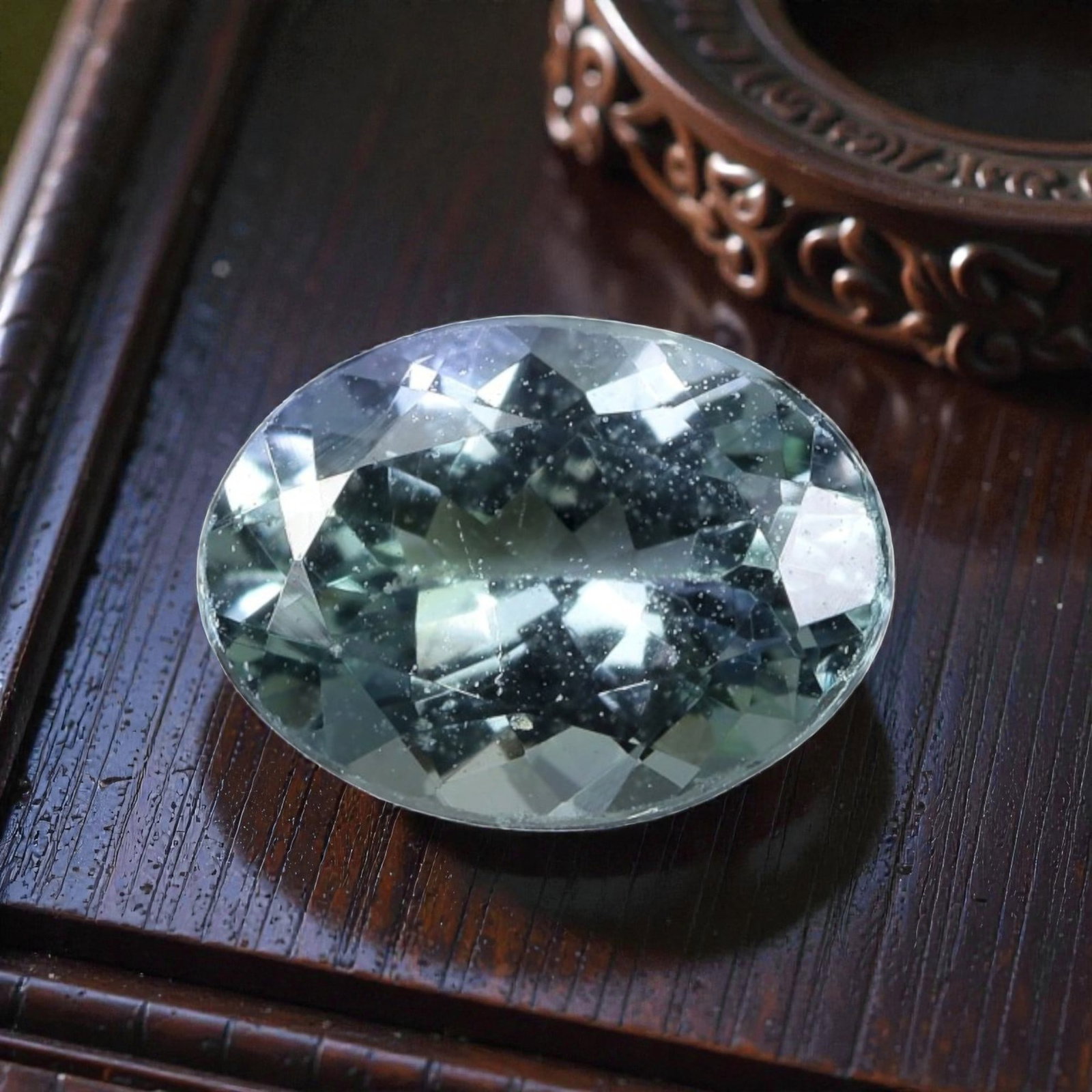 1.08 Carats Natural Tanzanite - Oval Faceted Loose Gemstone, 92WE (1 of 1)