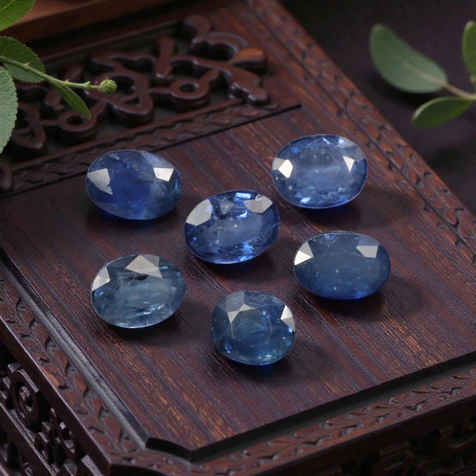 5.69 Carats Cornflower Blue Sapphire Oval Parcel - Natural Loose Stones, 4XB (1 of 1)