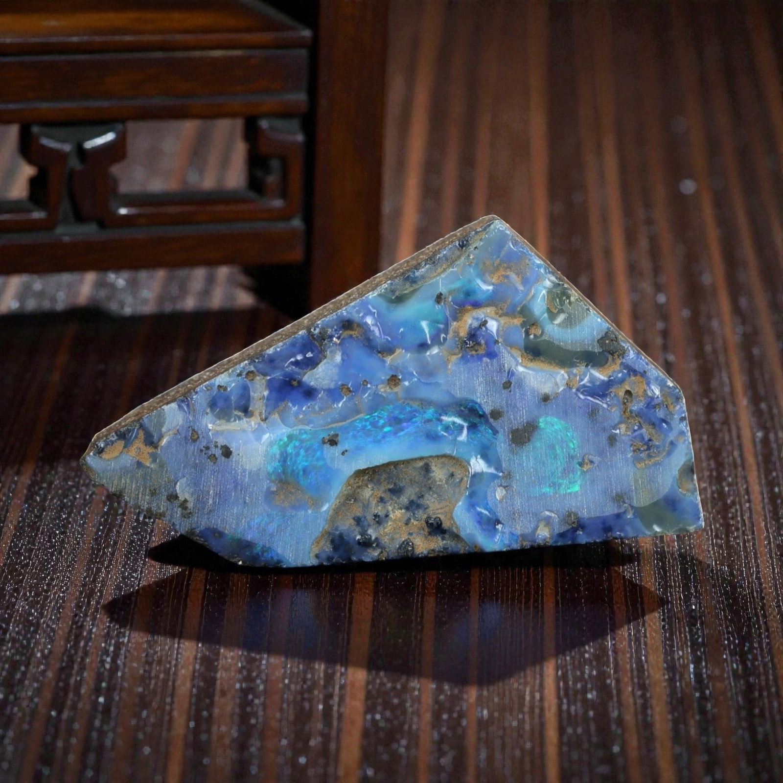 42.07 Carats Blue-Green Winton Boulder Opal Rough - Natural Australian Stone, LZ99 (1 of 2)
