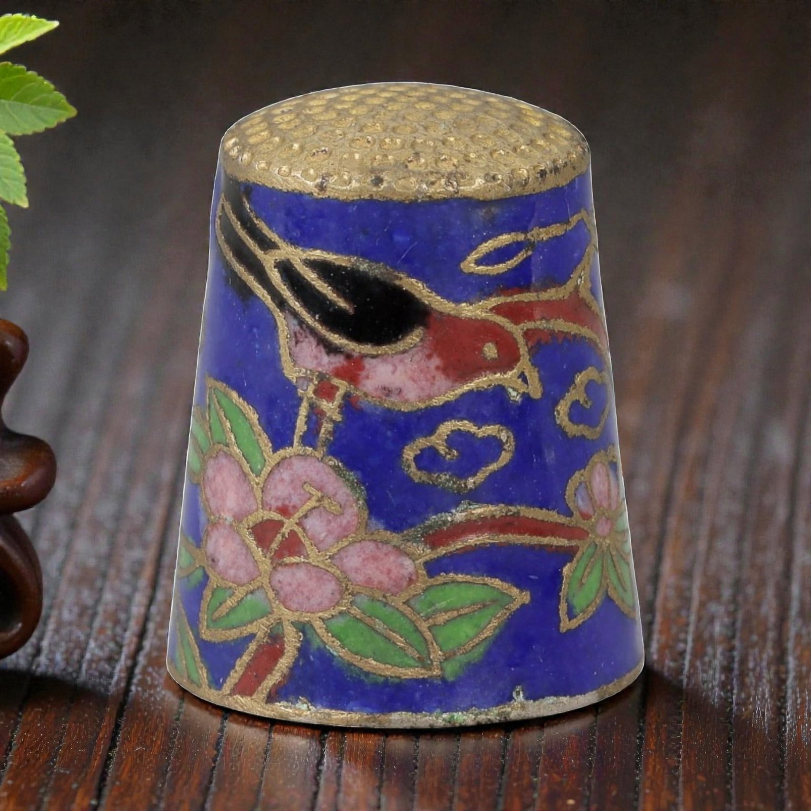 A Chinese Cloisonne Enamel Thimble, 20th Century, 12FH (1 of 3)
